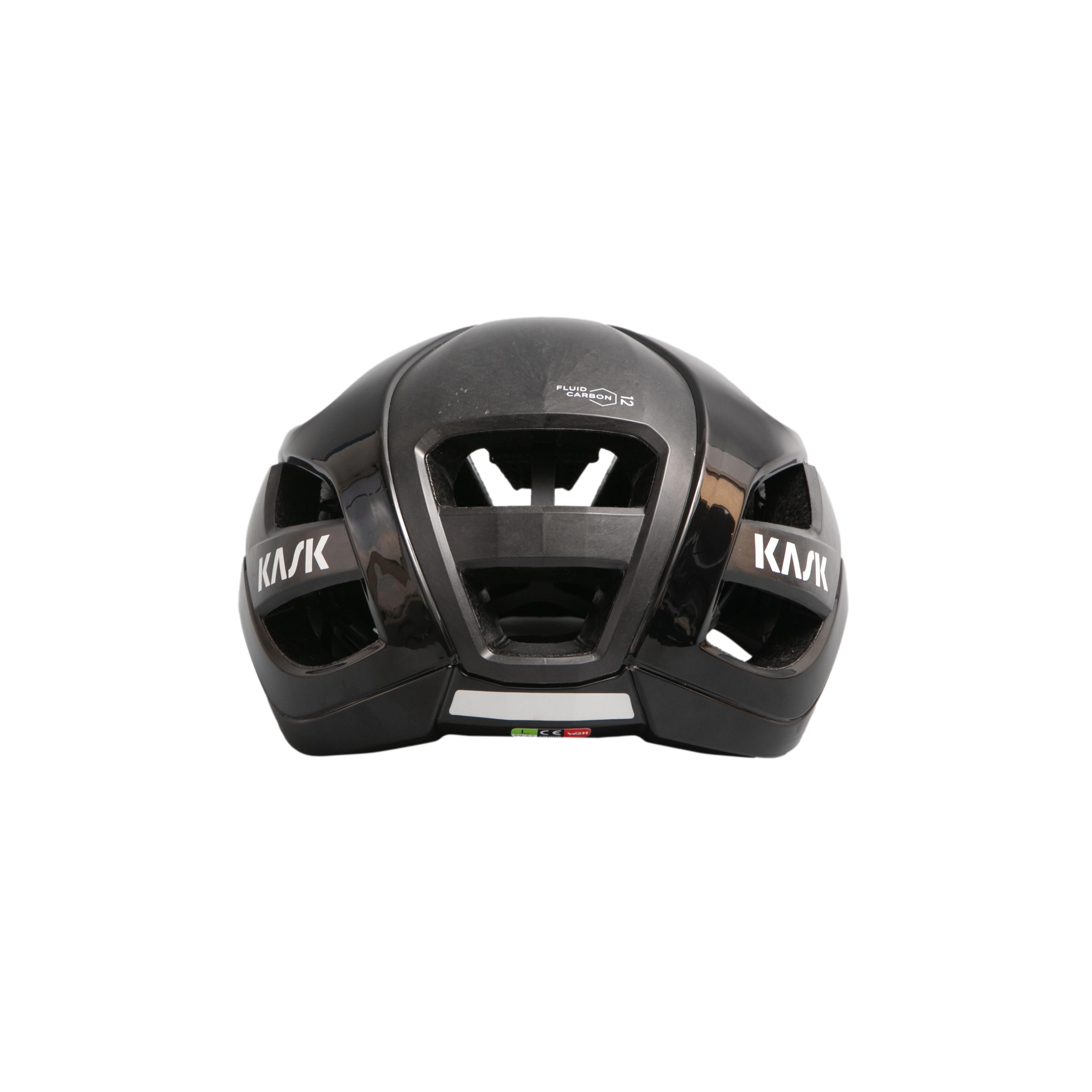 Capacete Unissex Ciclismo Kask Fuild Carbon 12 Preto - Tamanho 59-62