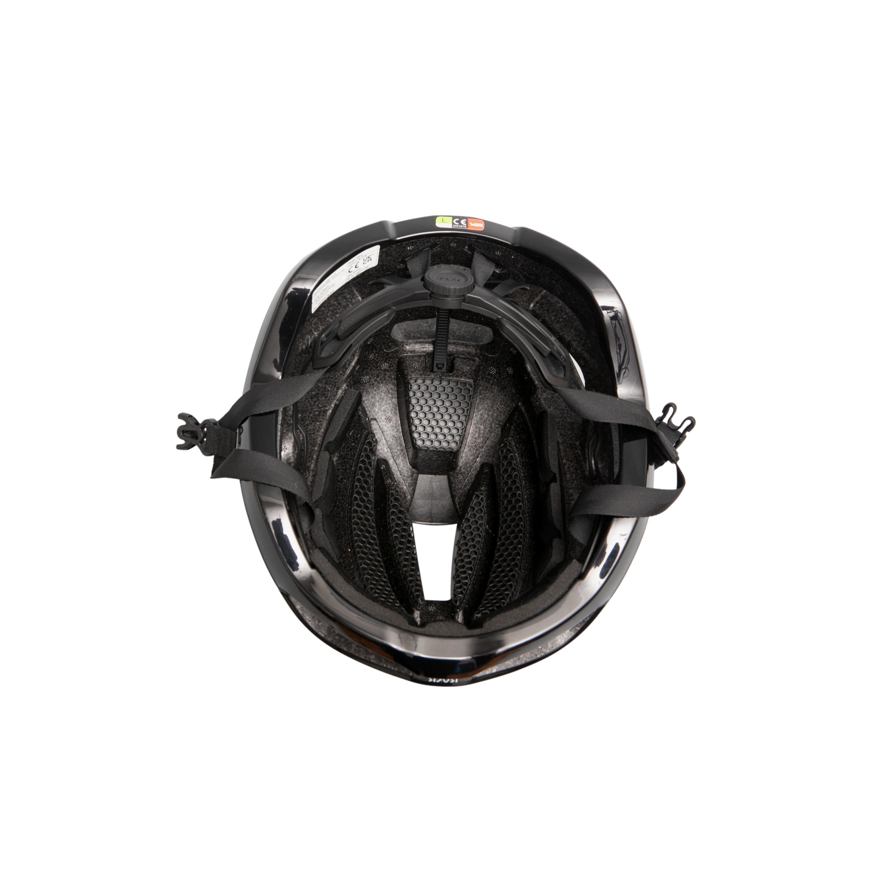 Capacete Unissex Ciclismo Kask Fuild Carbon 12 Preto - Tamanho 59-62