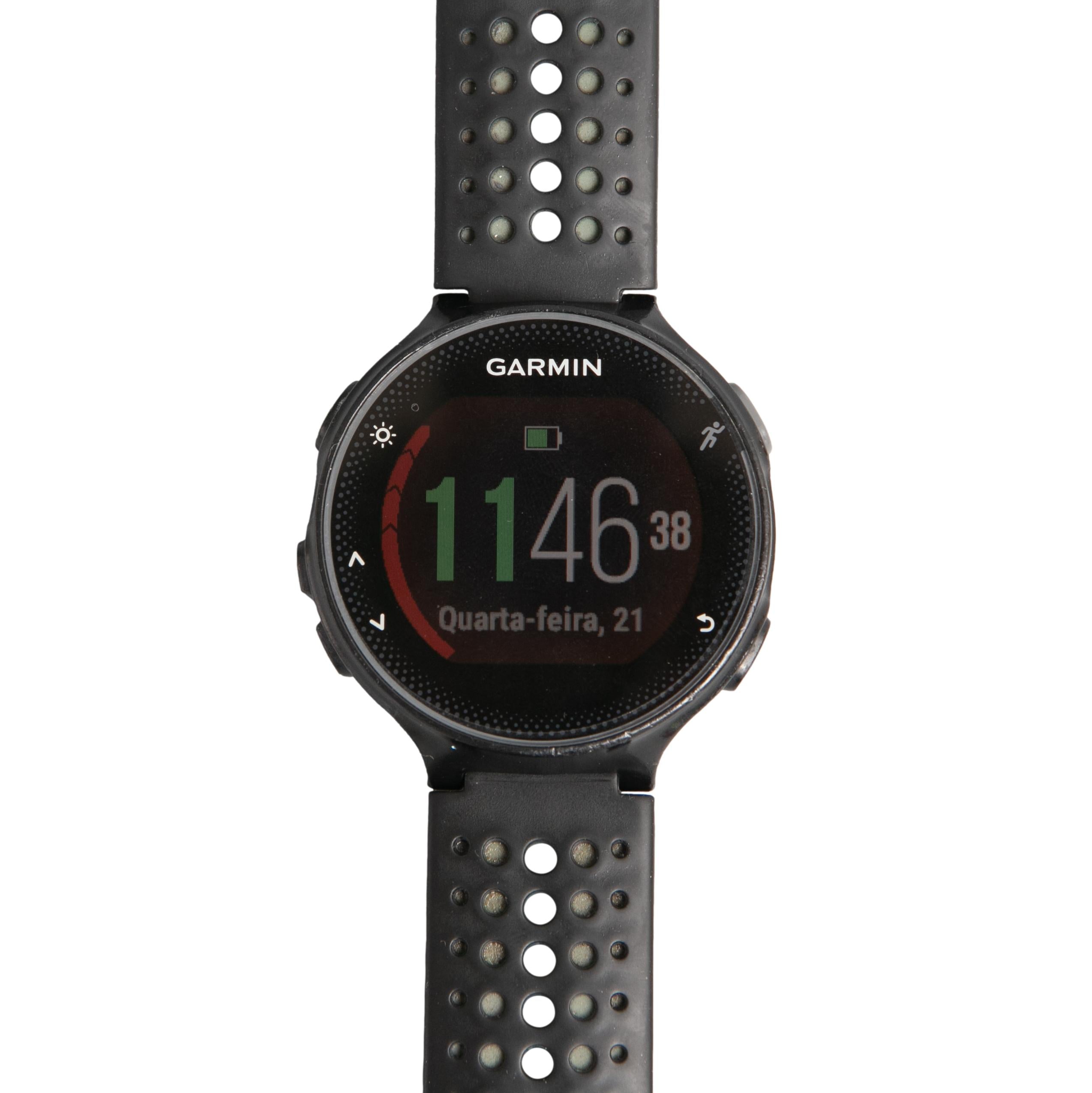 Relógio Unissex Ciclismo Garmin Forerruner 235 Preto Com Carregador - Tamanho Único