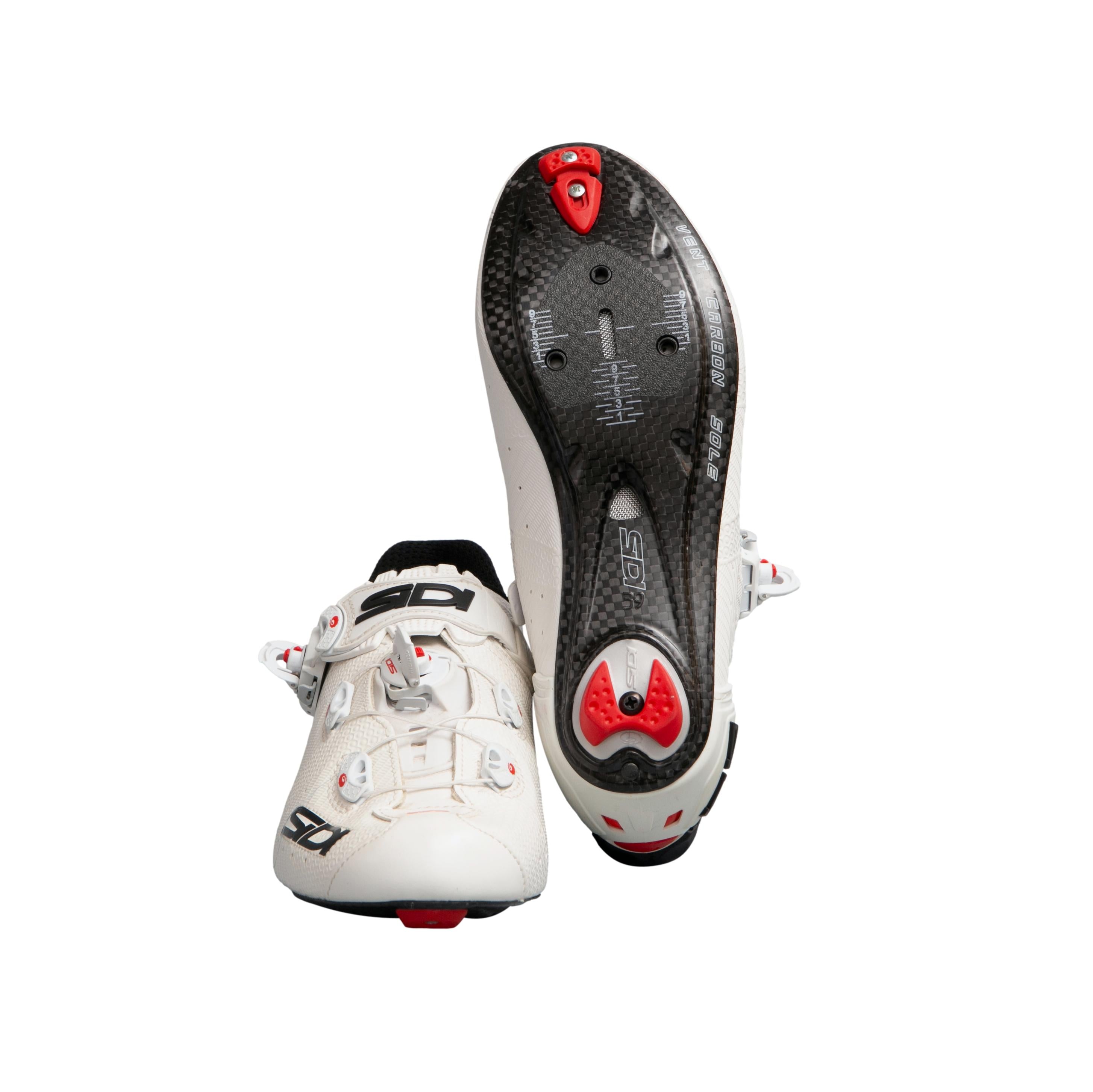 Sapatilha Feminina Ciclismo SiDI Scarpe Wire 2 Carbon Branca - Tamanho 39 Europa