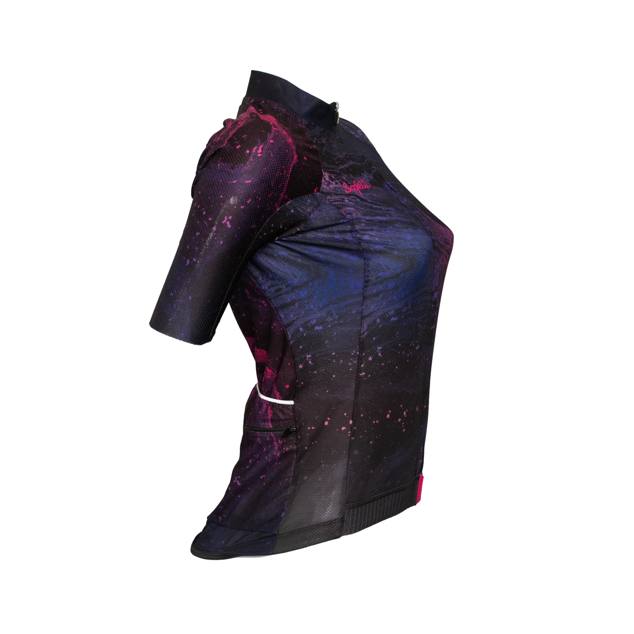 Camiseta Jersey Feminina Ciclismo Safety Roxa - Tamanho M
