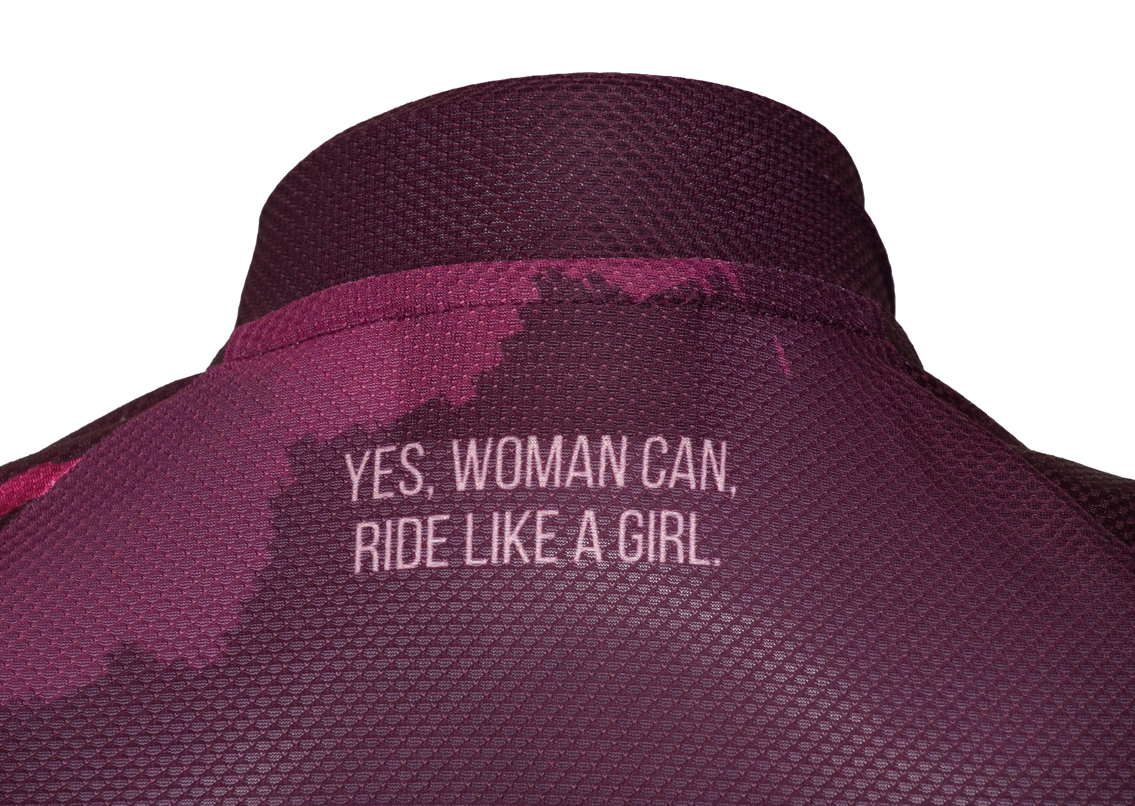 Camiseta Jersey Feminina Ciclismo Safety Roxo e Rosa - Tamanho S