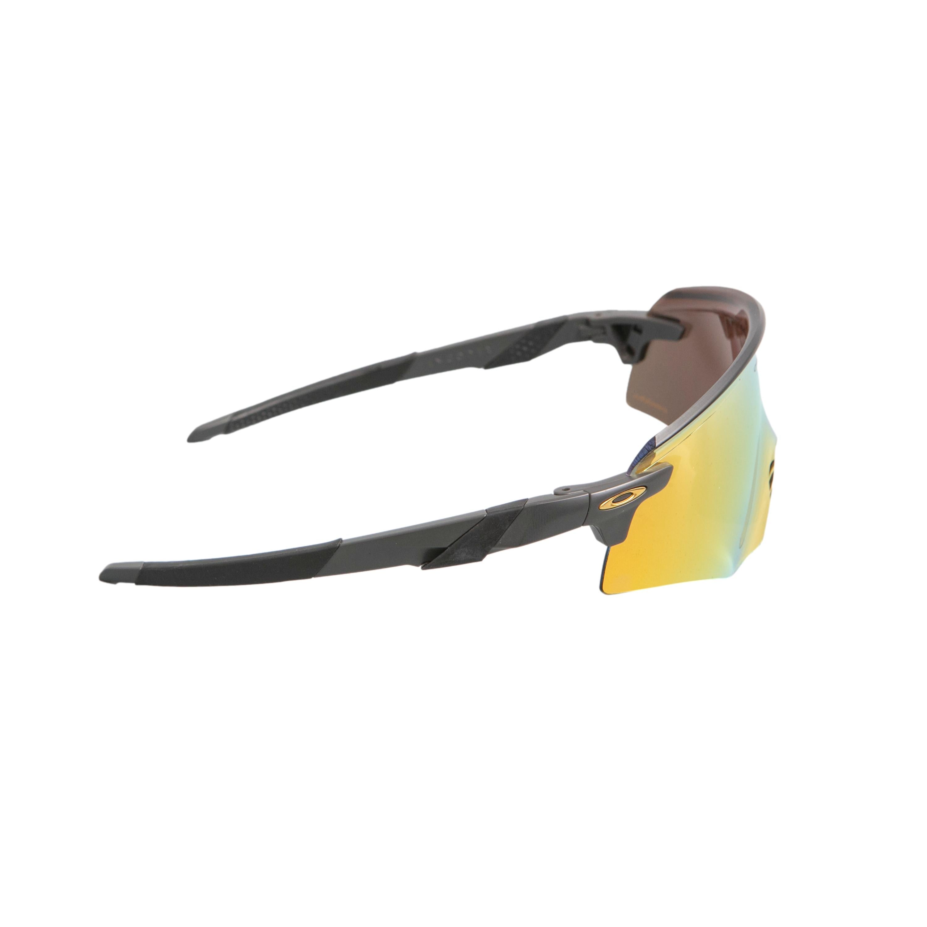 Óculos Unissex Ciclismo Oakley Encoder Matte Carbon Lente Prizm 24k Com Case - Tamanho Único