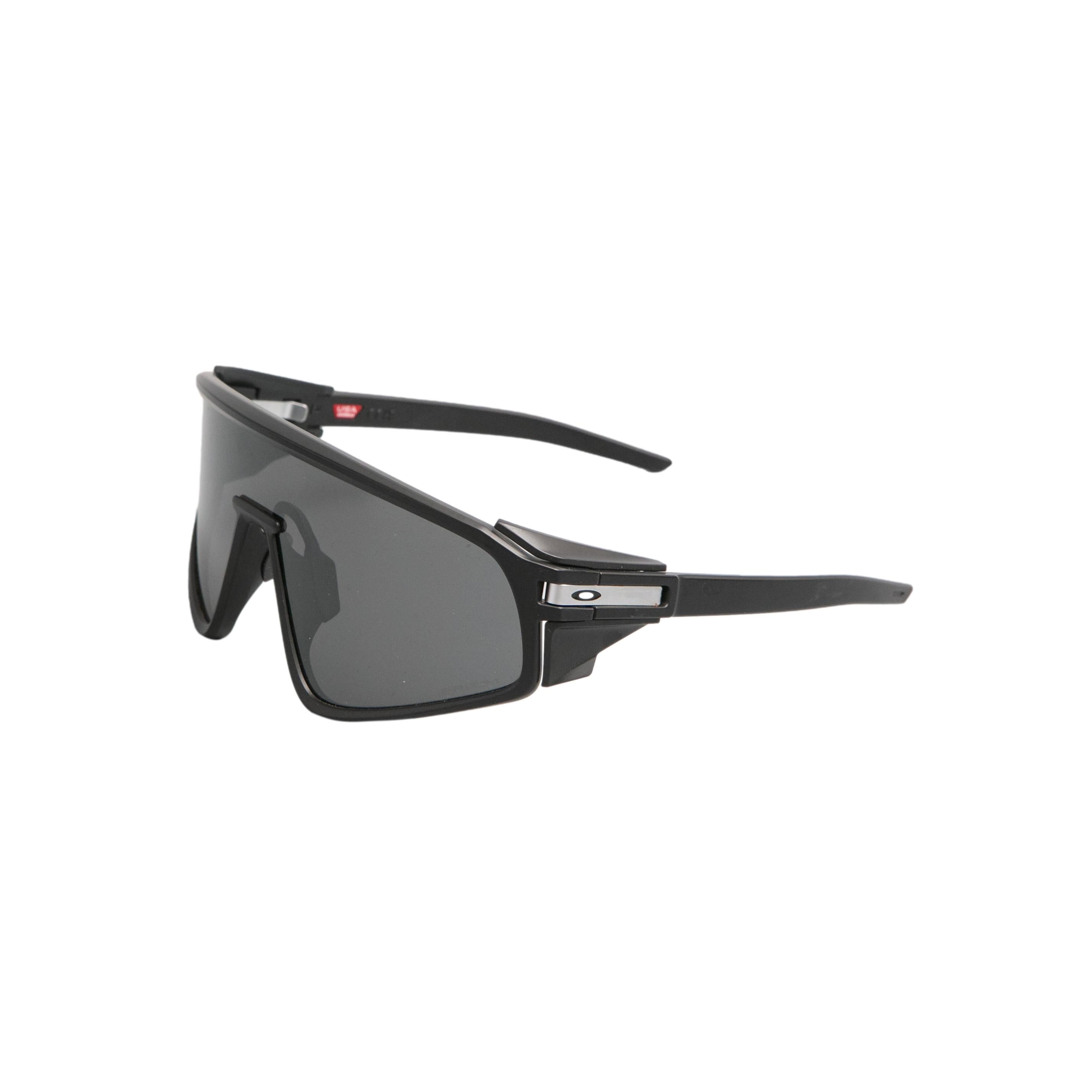Óculos Unissex Ciclismo Oakley Latch Panel Matte Black Lente Prizm Com Case - Tamanho Único