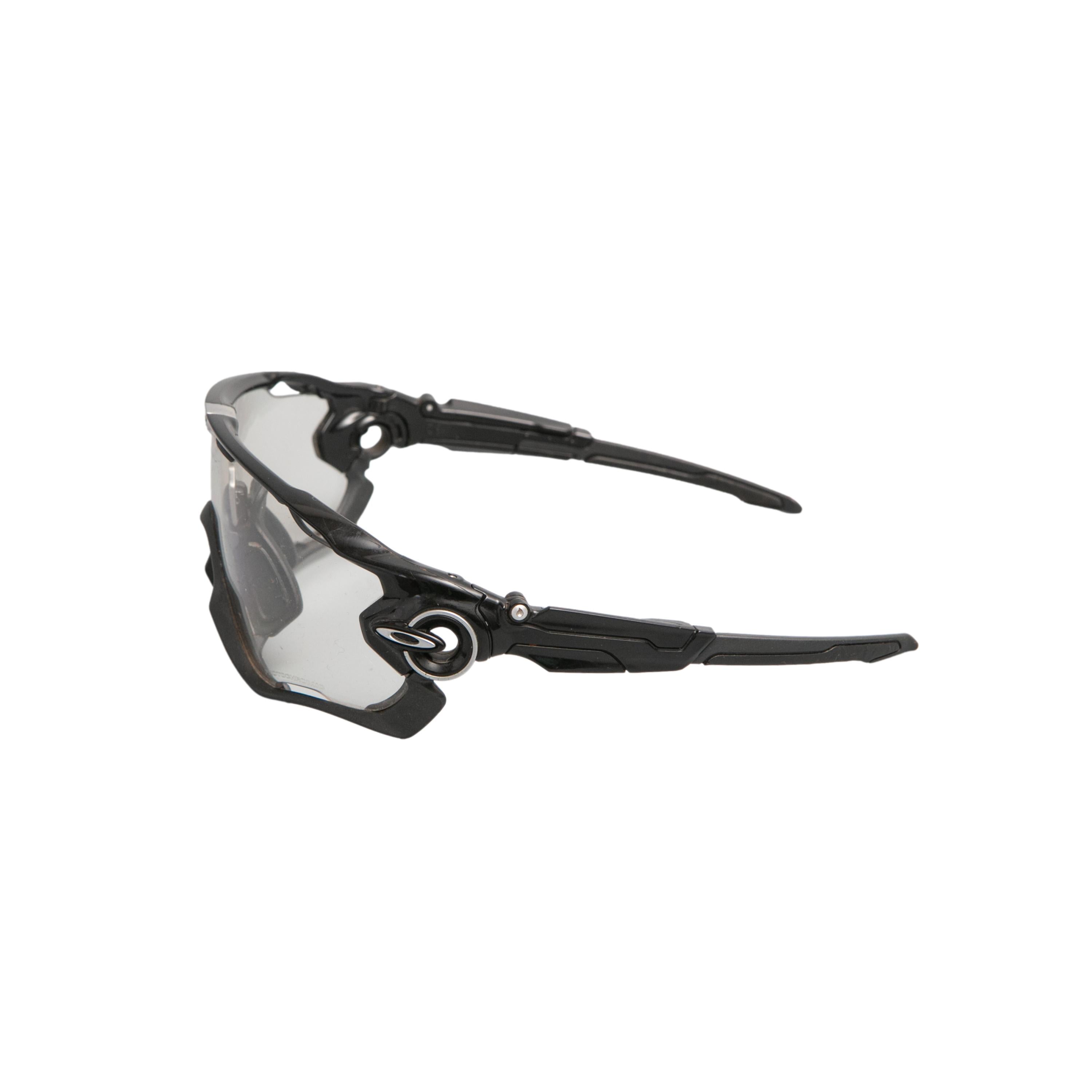 Óculos Unissex Ciclismo Oakley Jawbreaker Polished Black Lente Photochromic Com Case - Tamanho Único
