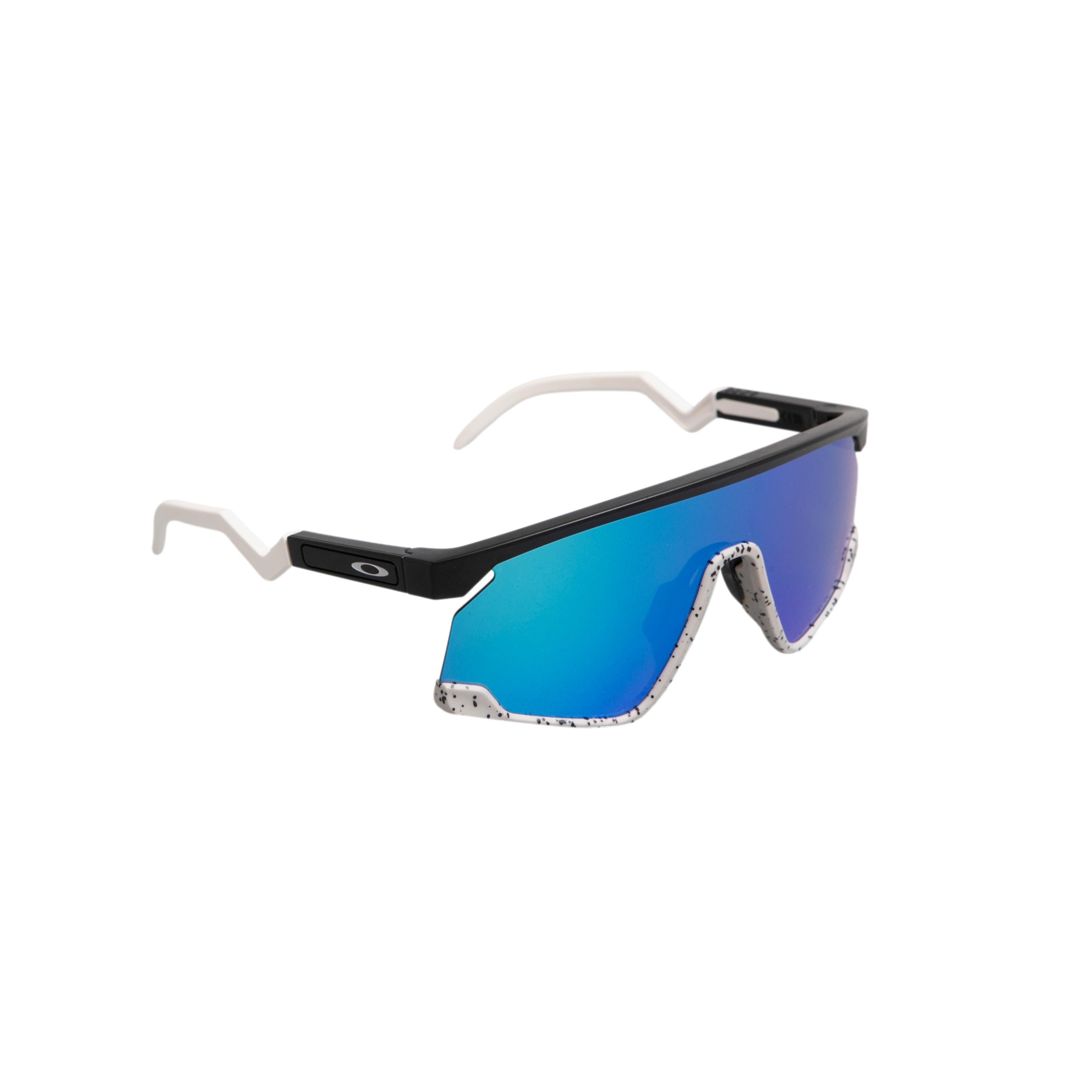 Óculos Unissex Ciclismo Oakley BXTR Mesclado Lente Prizm Sapphire Com Case - Tamanho Único