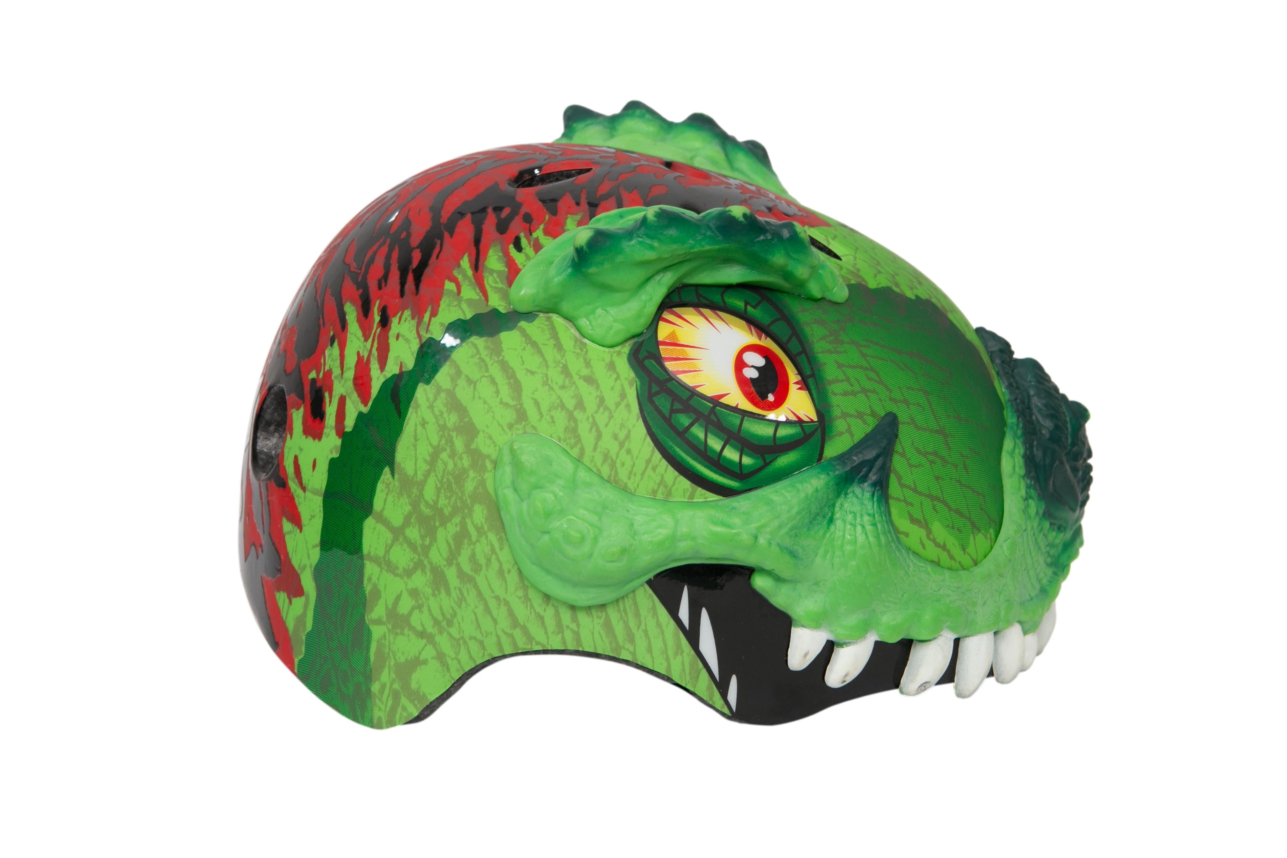 Capacete Infantil Skate/ Bicicleta Dinossauro Raskullz 80448 - Tamanho 50-54cm