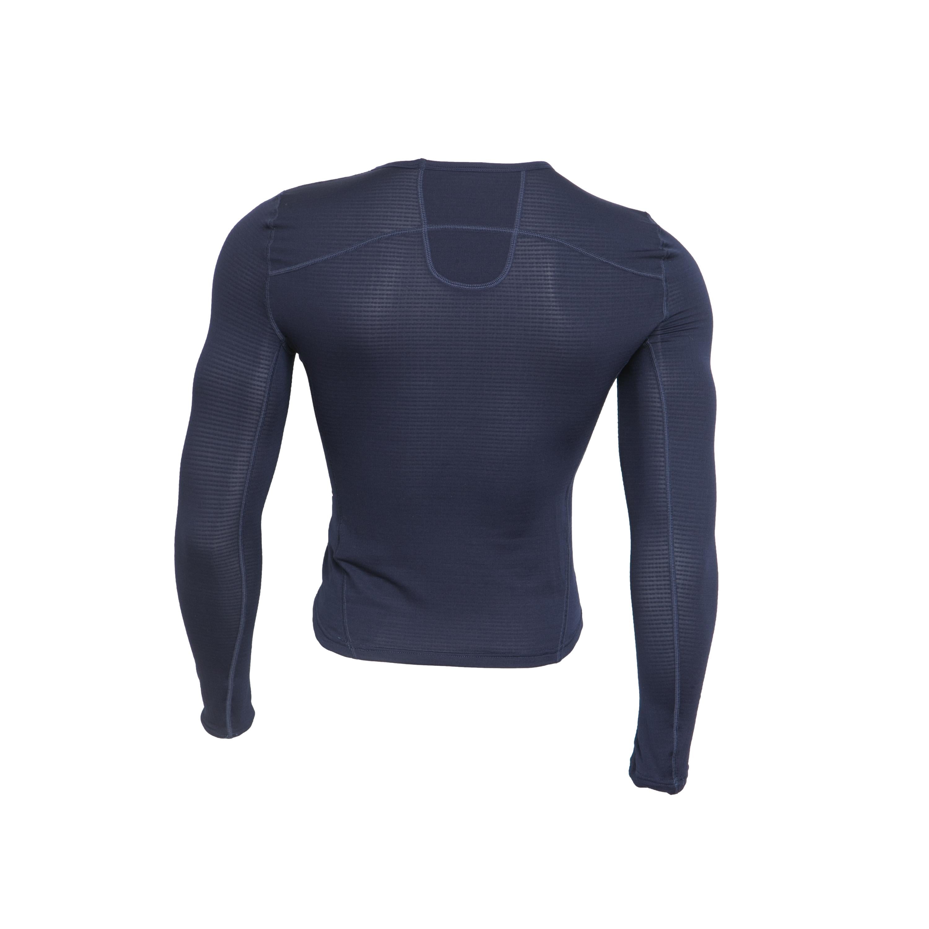 Camiseta Masculina Ciclismo Maap Manga Longa Azul Marinho - Tamanho L