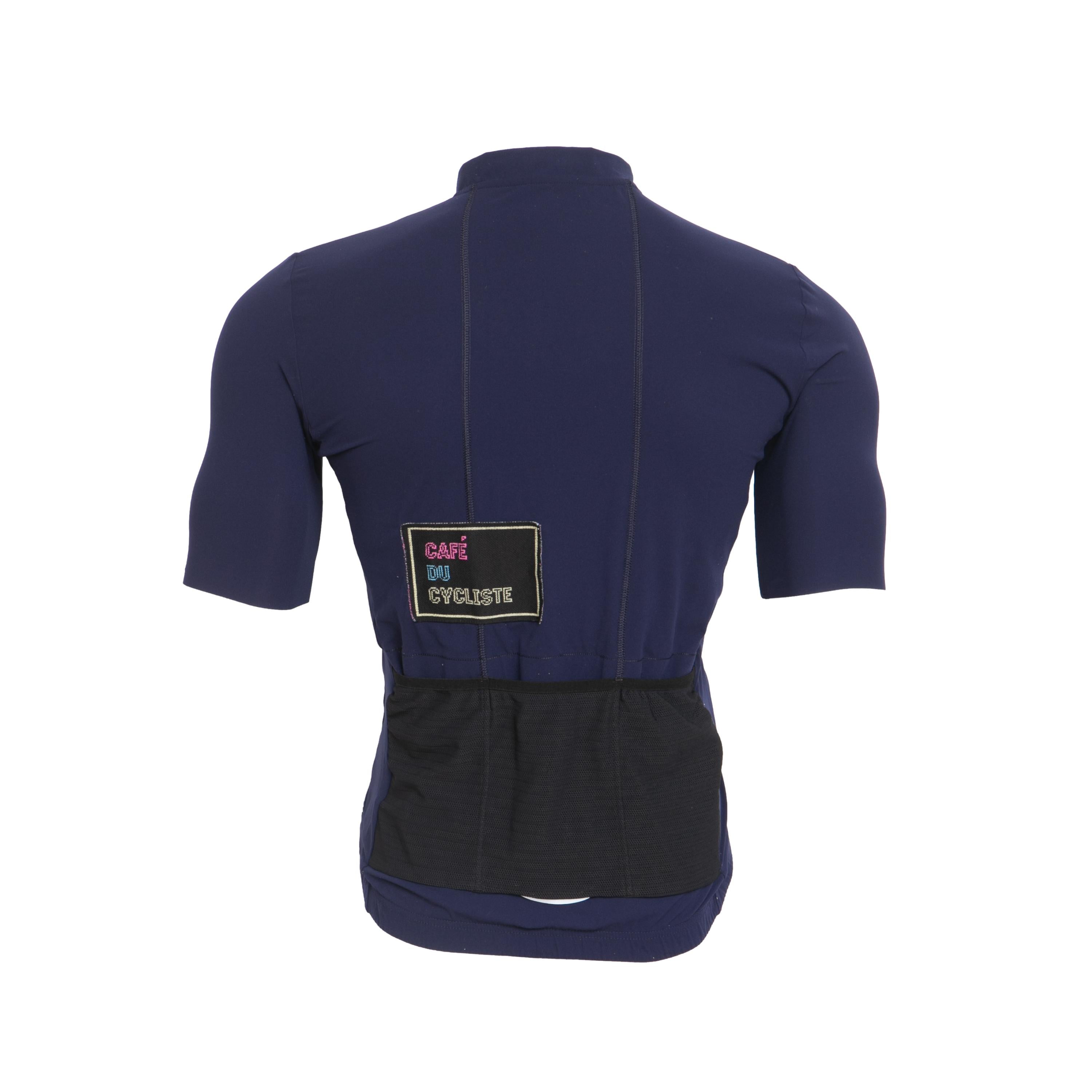 Camiseta Masculina Ciclismo Café Du Cycliste Cote D' Azur Azul Marinho - Tamanho XL