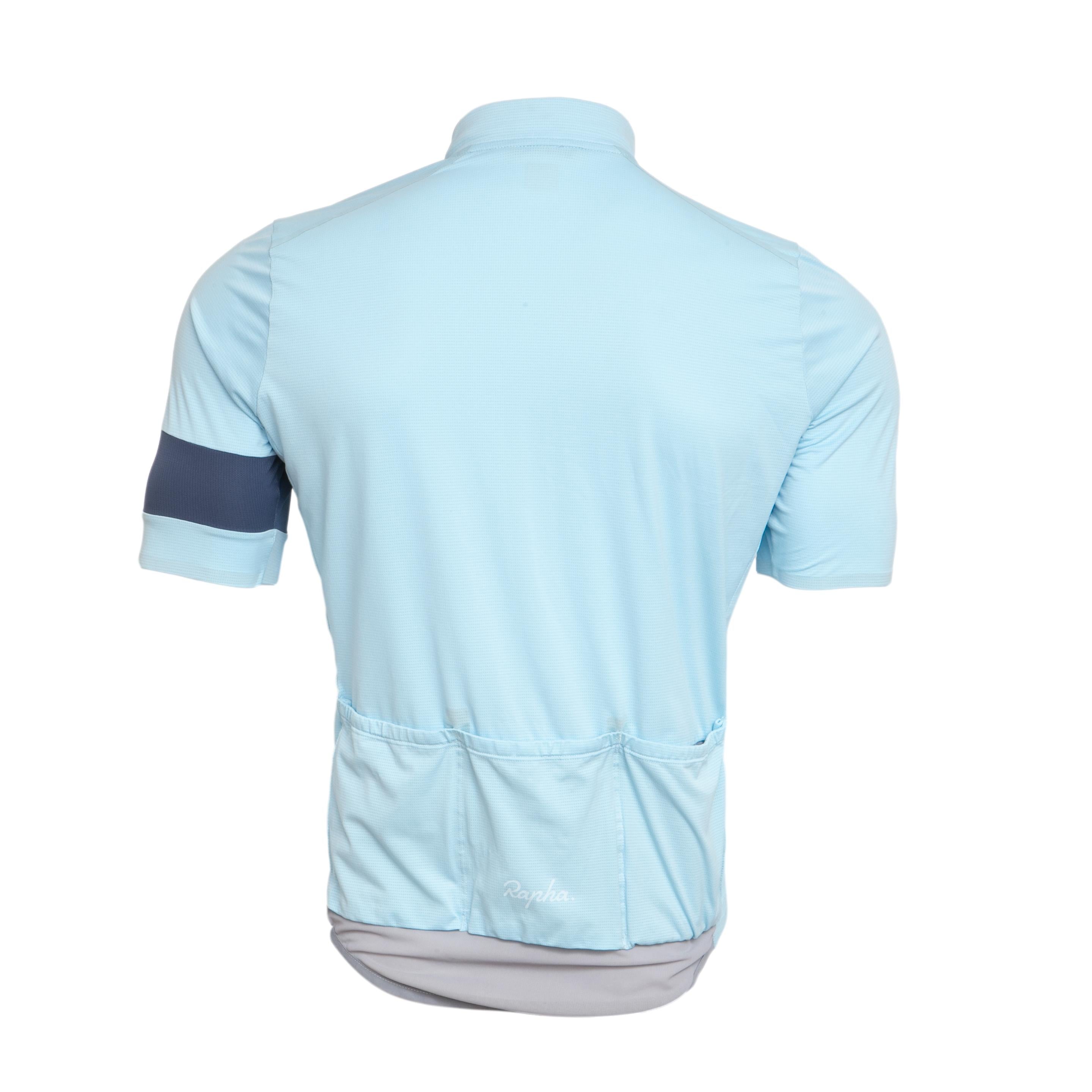 Camiseta Masculino Ciclismo Rapha Azul Claro - Tamanho L