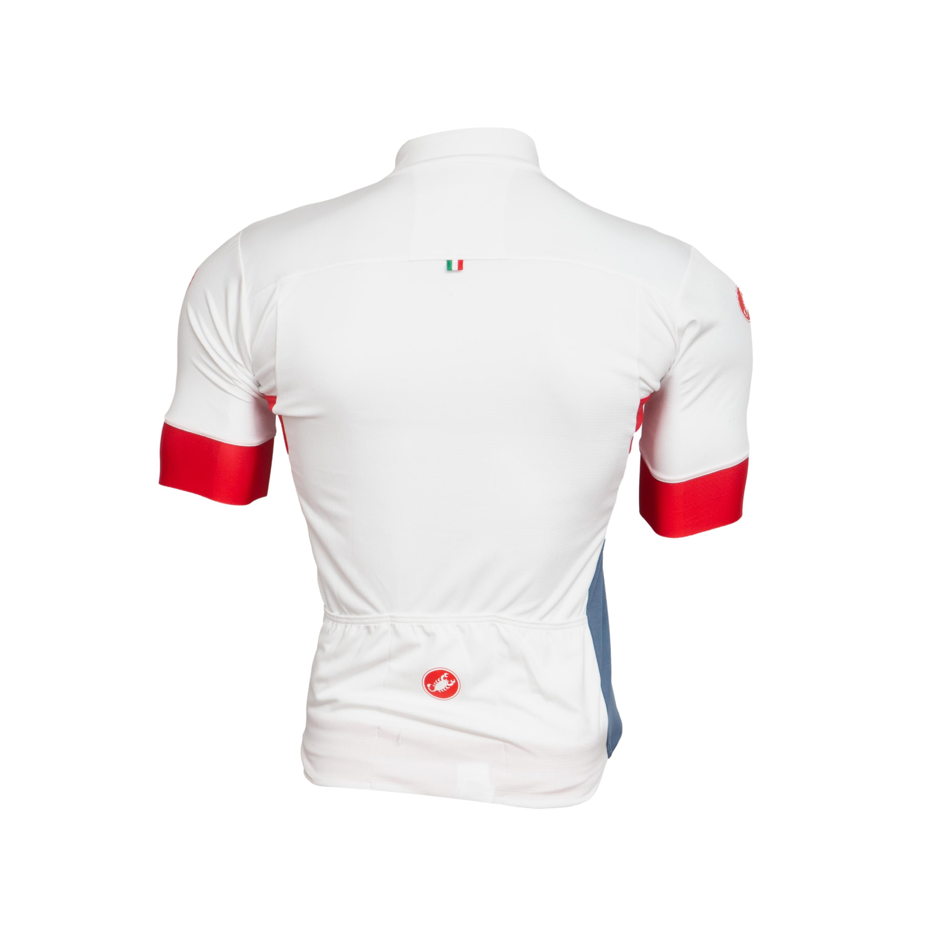 Camiseta Unissex Ciclismo Castelli Branco/Vermelho - Tamanho M