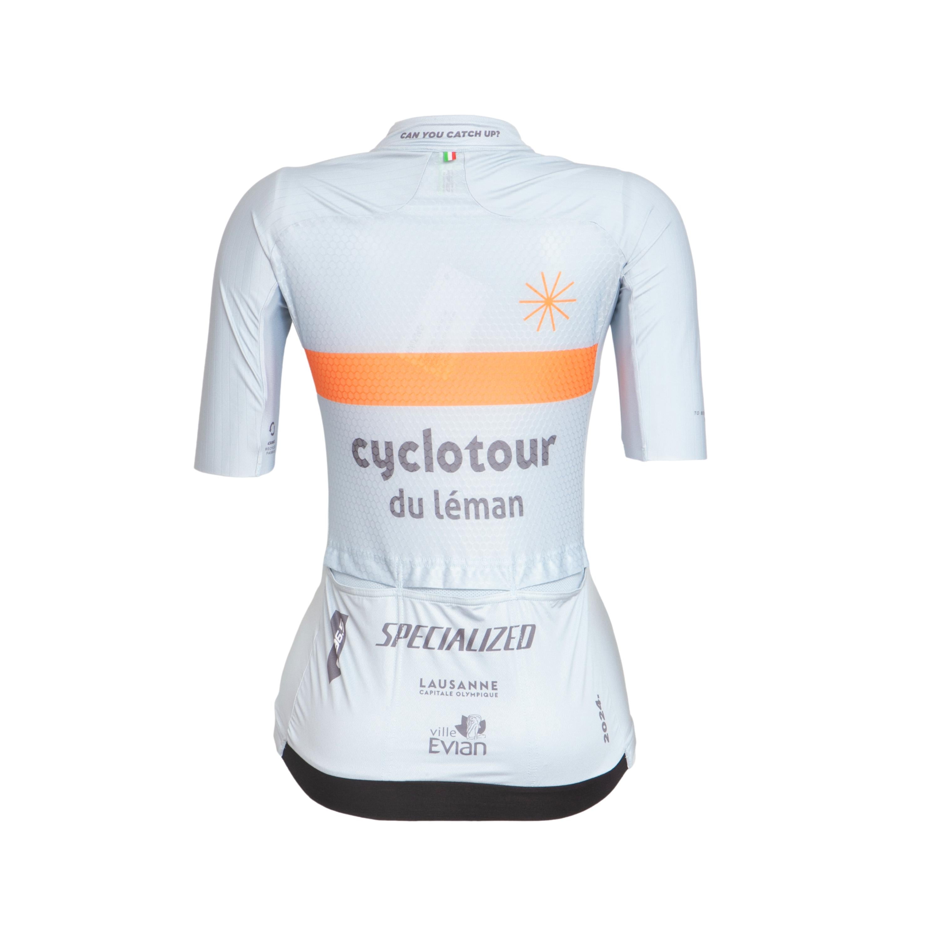 Camiseta Unissex Ciclismo Q36.5 Cyclotour Du Leman Branca - Tamanho M