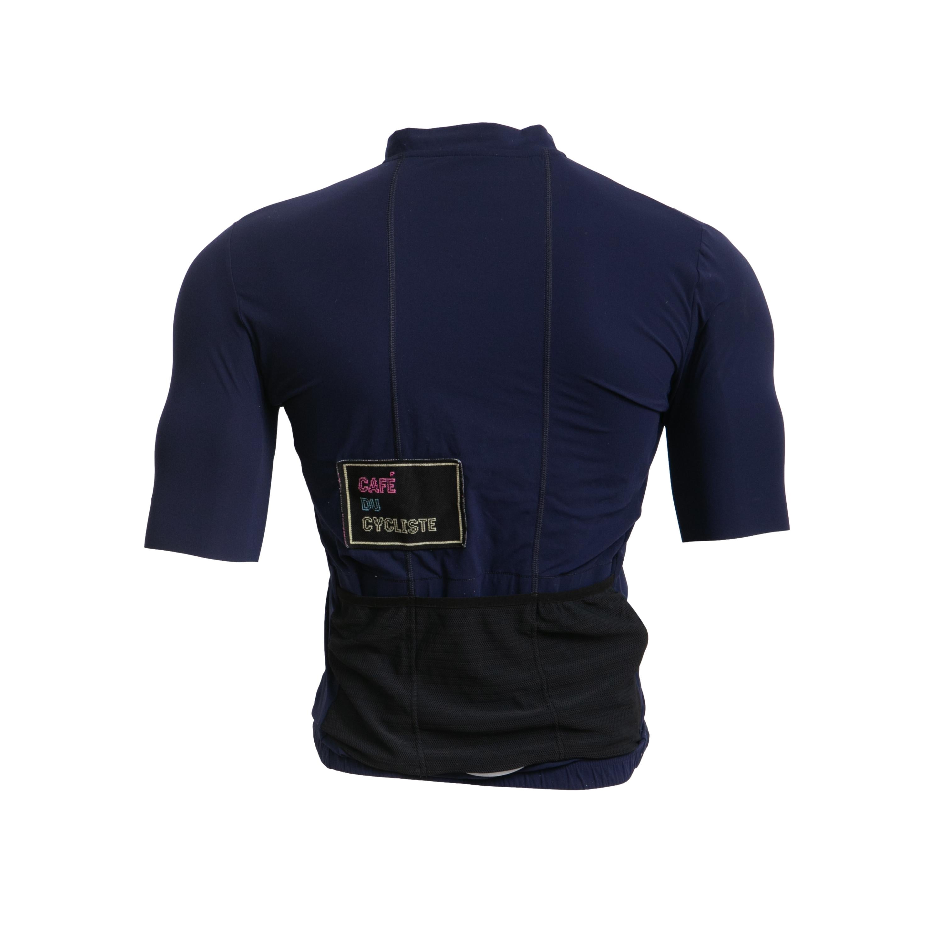 Camiseta Masculino Ciclismo Café Du Cycliste Cote D' Azur Azul - Tamanho XL
