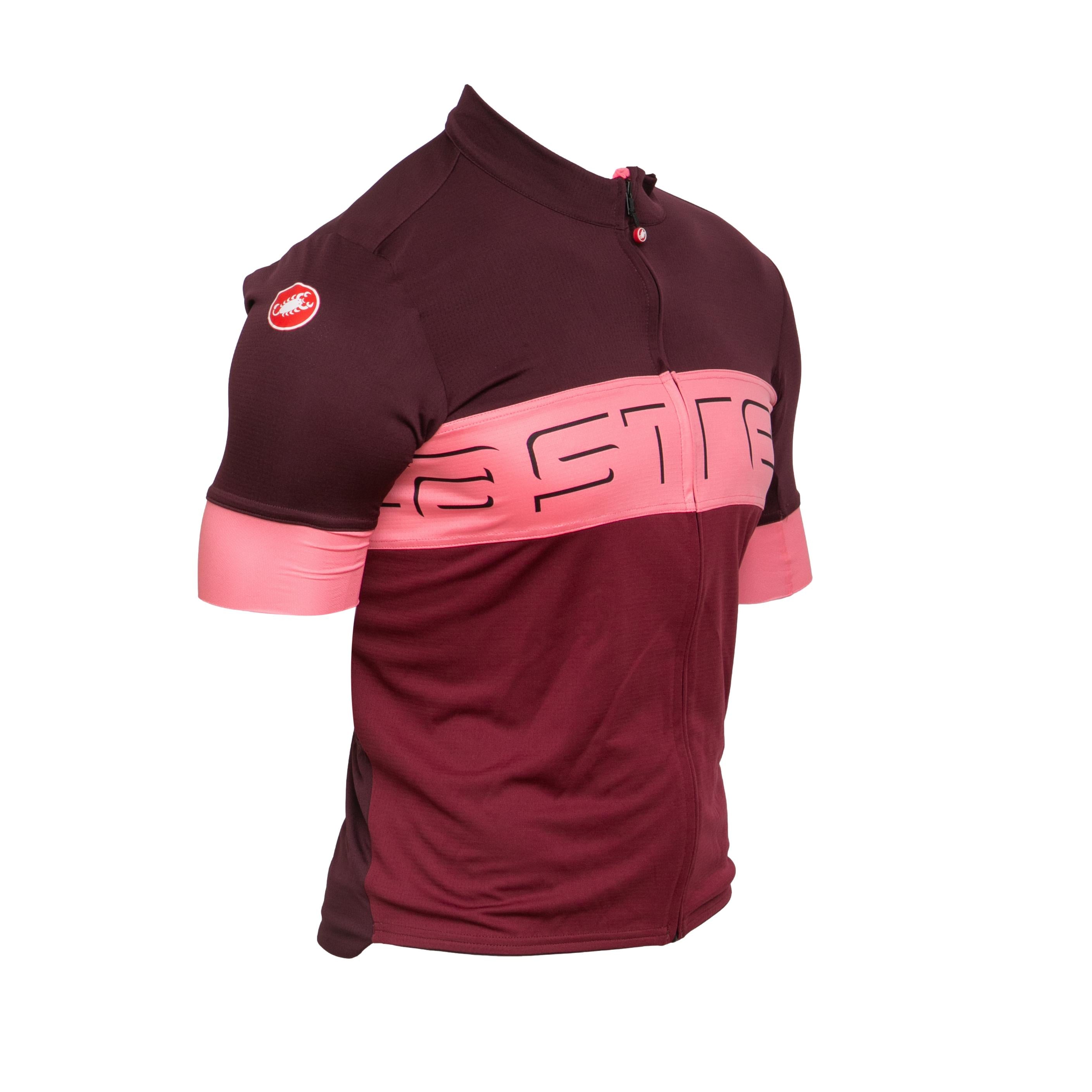Camiseta Unissex Ciclismo Castelli Vinho - Tamanho M