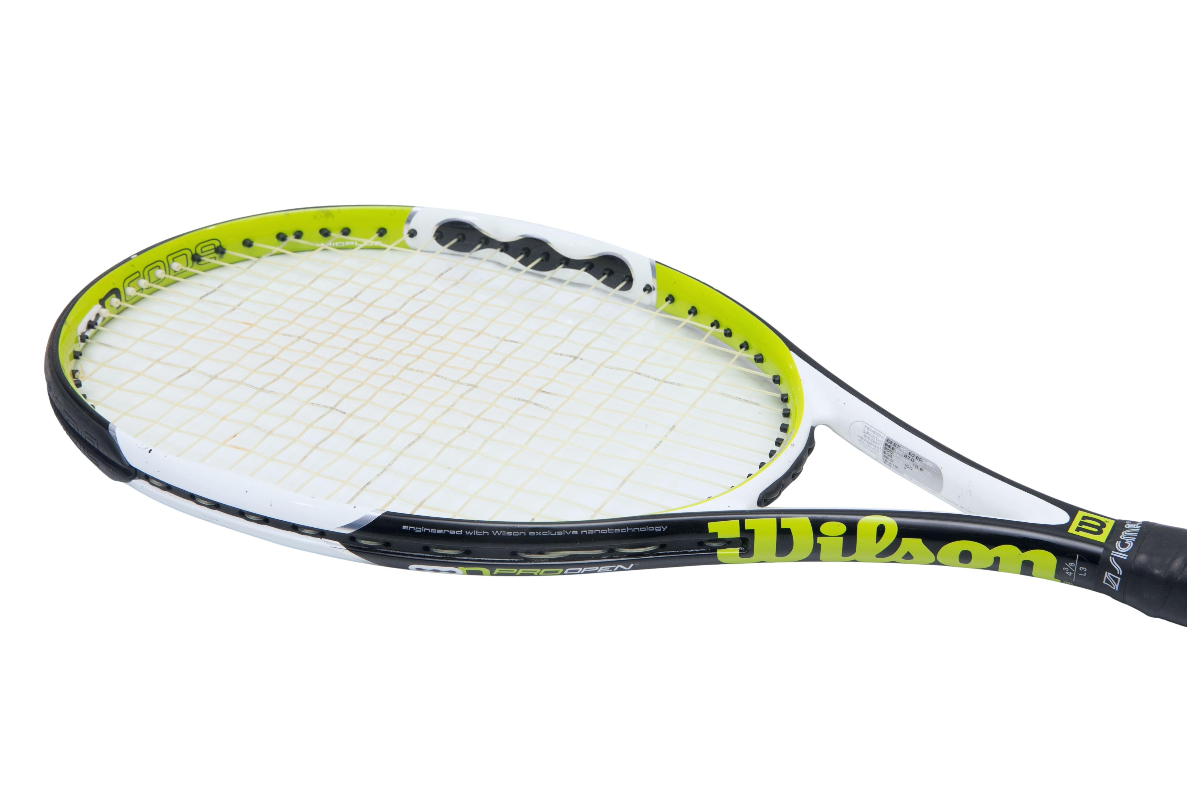 Raquete Tênis Wilson Verde Pro Open