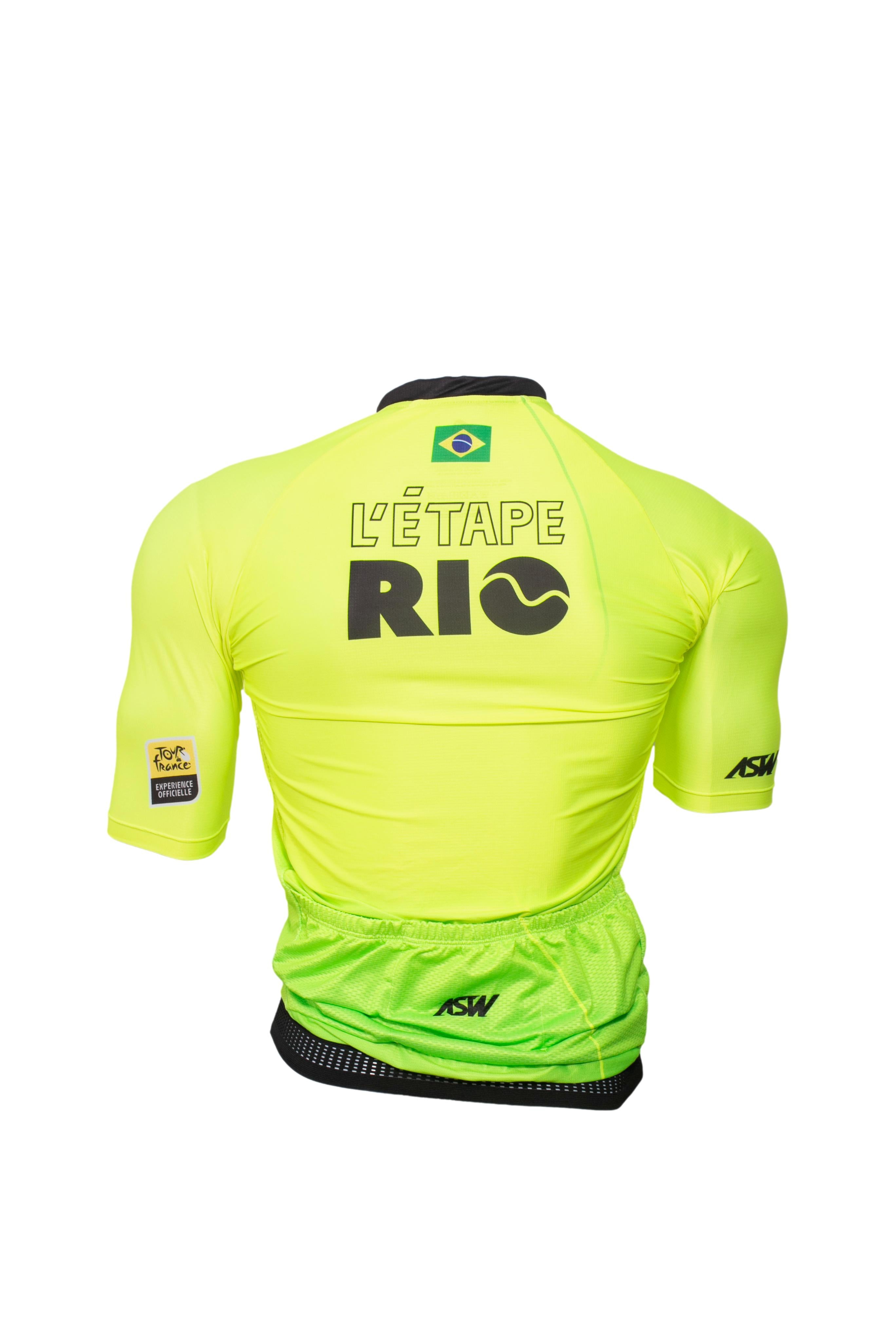 Jersey Masculina Ciclismo ASW L'étape Verde - Tamanho G