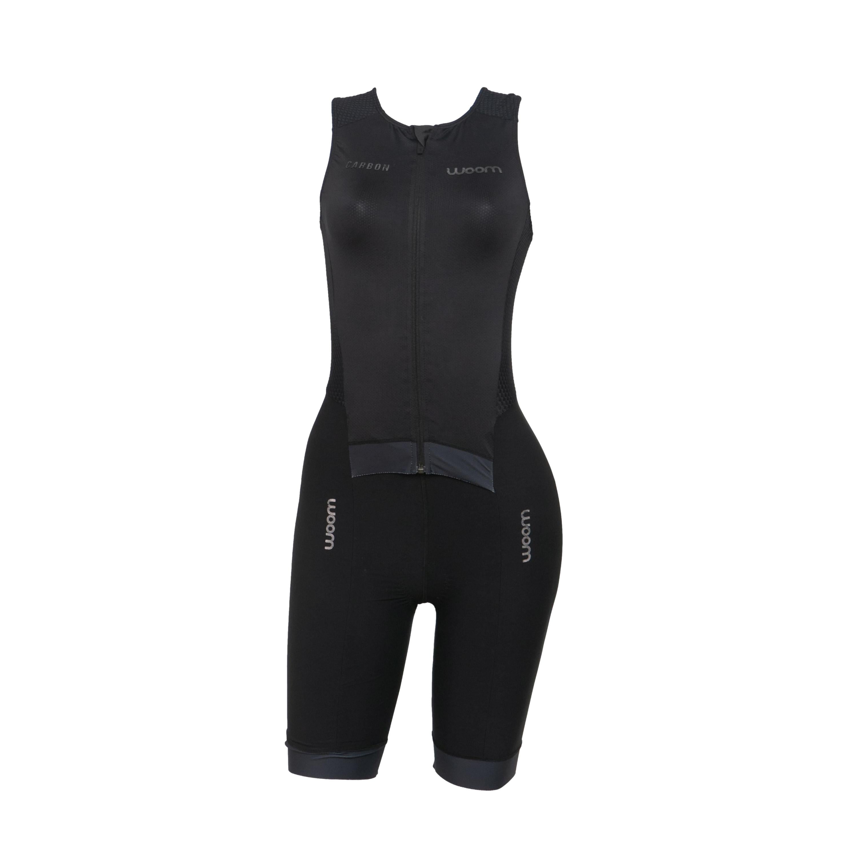 Macacão Feminino Ciclismo Carbon Black Woom - Tamanho M