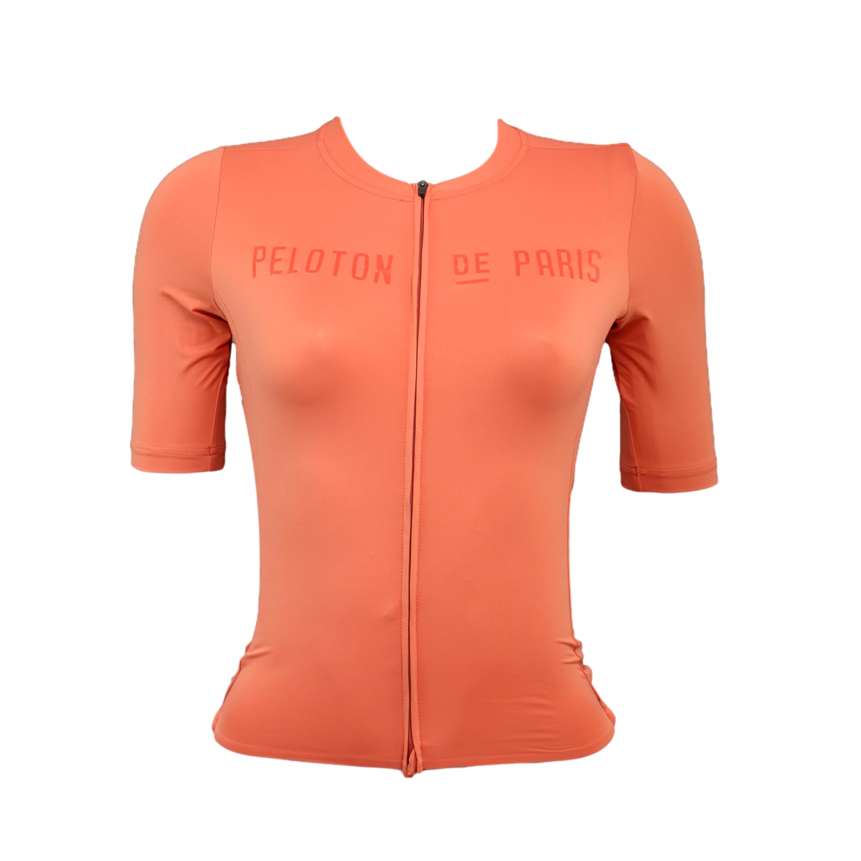 Jersey Feminina Peloton De Paris Rosewood Laranja - Tamanho XXS