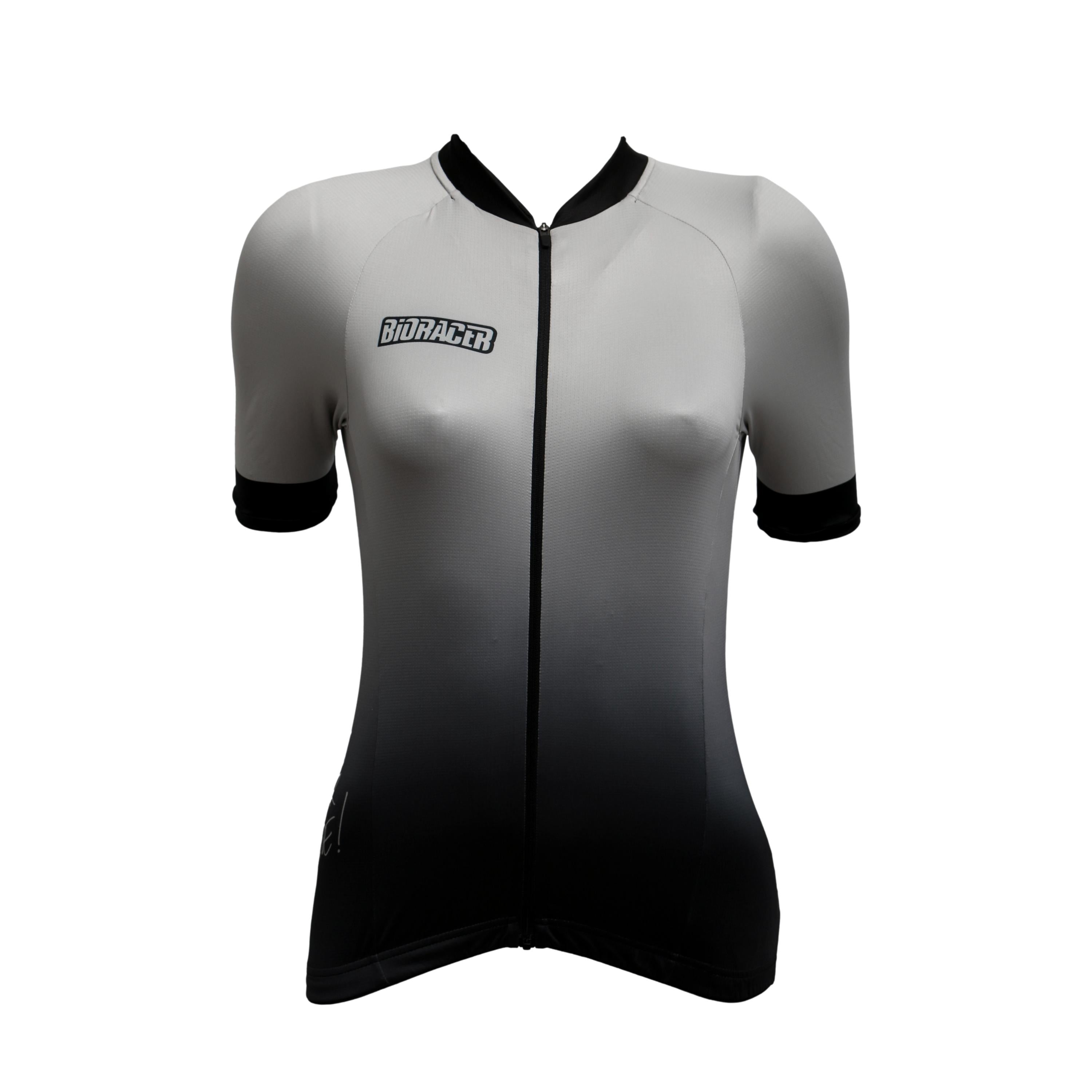 Jersey Feminina Bioracer Sprinter Metalix Cinza - Tamanho M