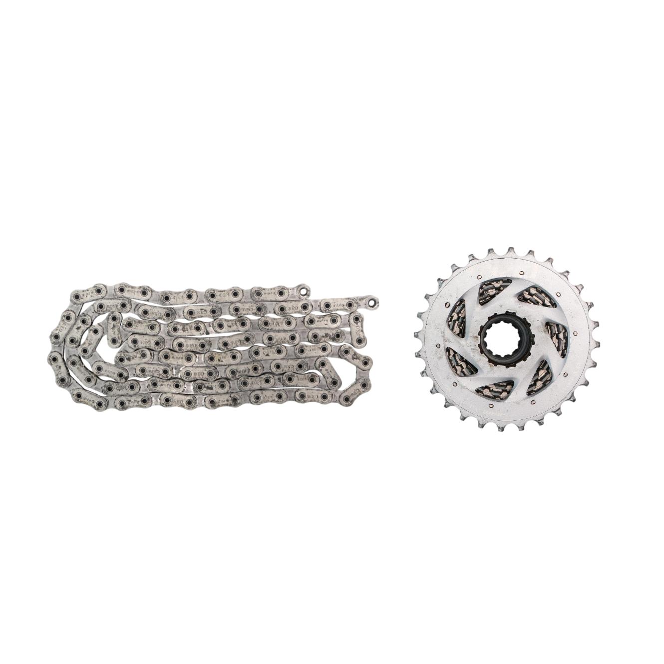 Cassete Sram XDR + Corrente Unissex Ciclismo Sram XDR Only 	- Tamanho 10-28T