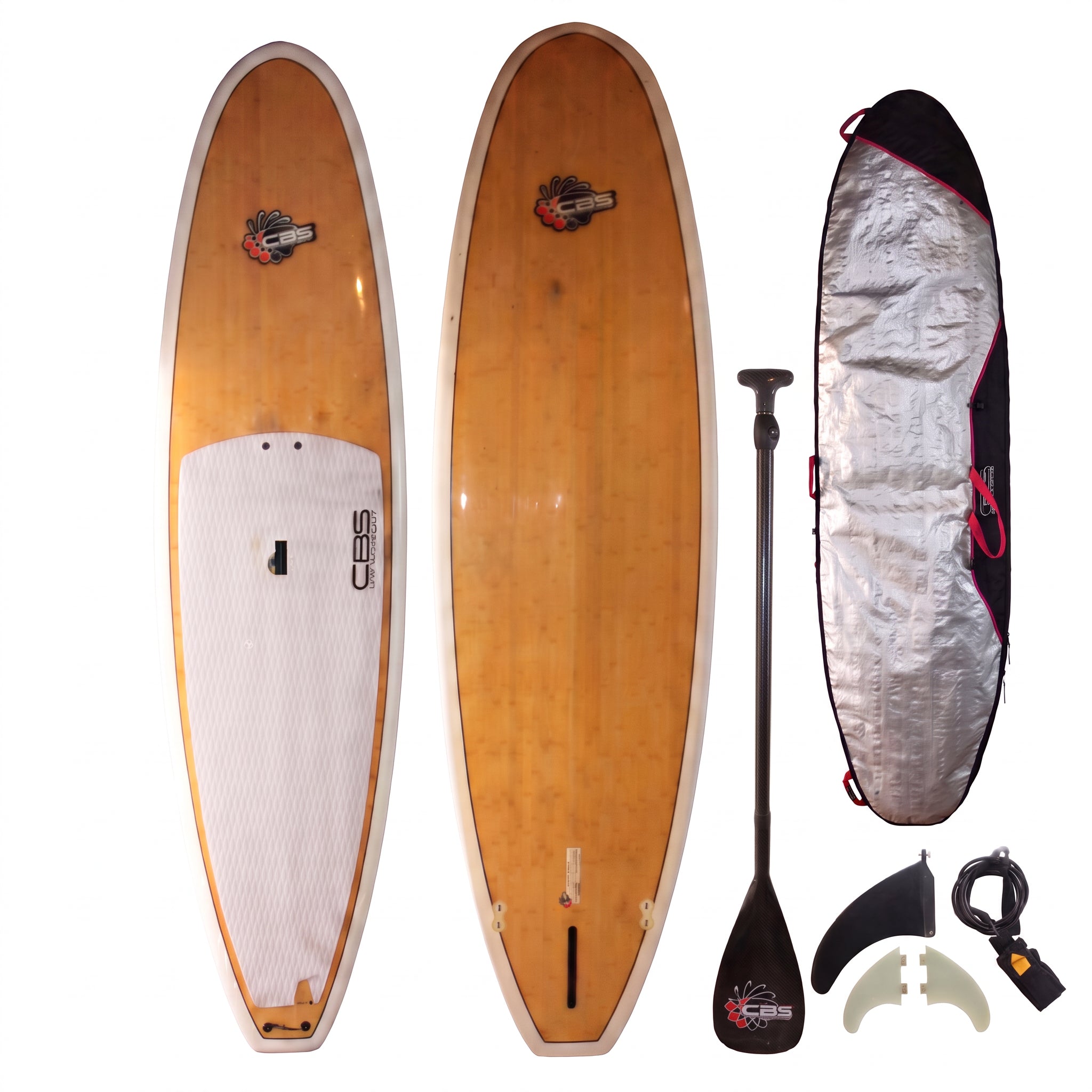Prancha Stand Up Bamboo SBI Wave CBS Surf - Tamanho 3,2 Metros