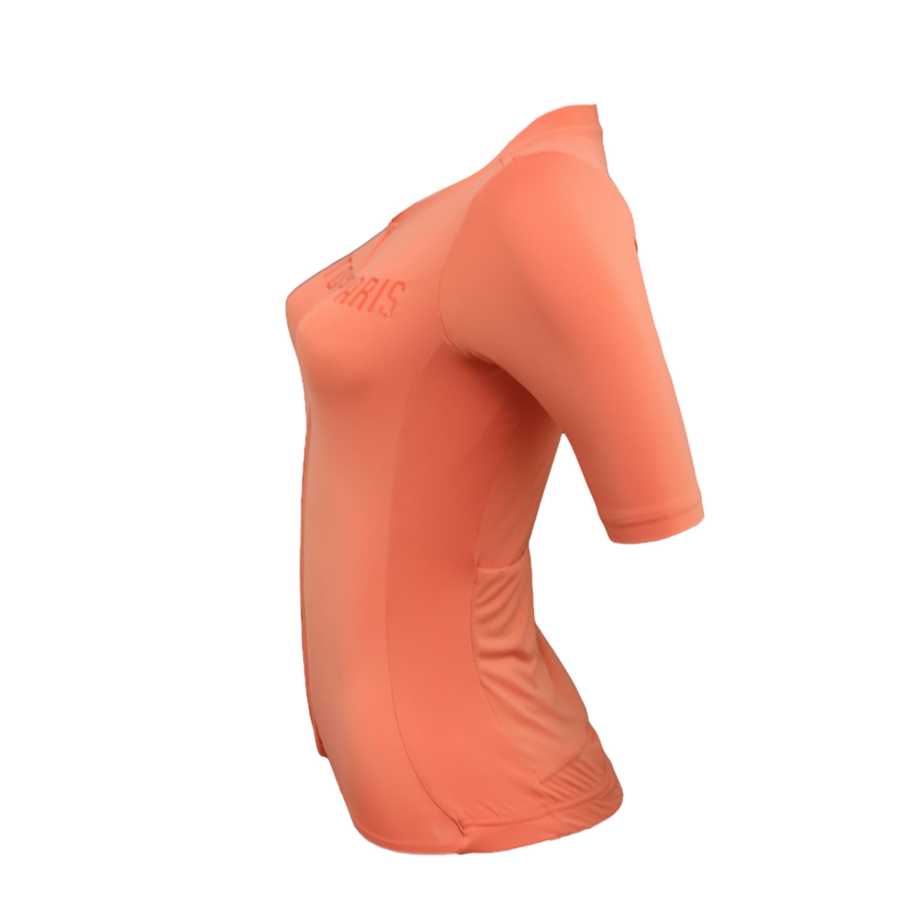 Jersey Feminina Peloton De Paris Rosewood Laranja - Tamanho XXS