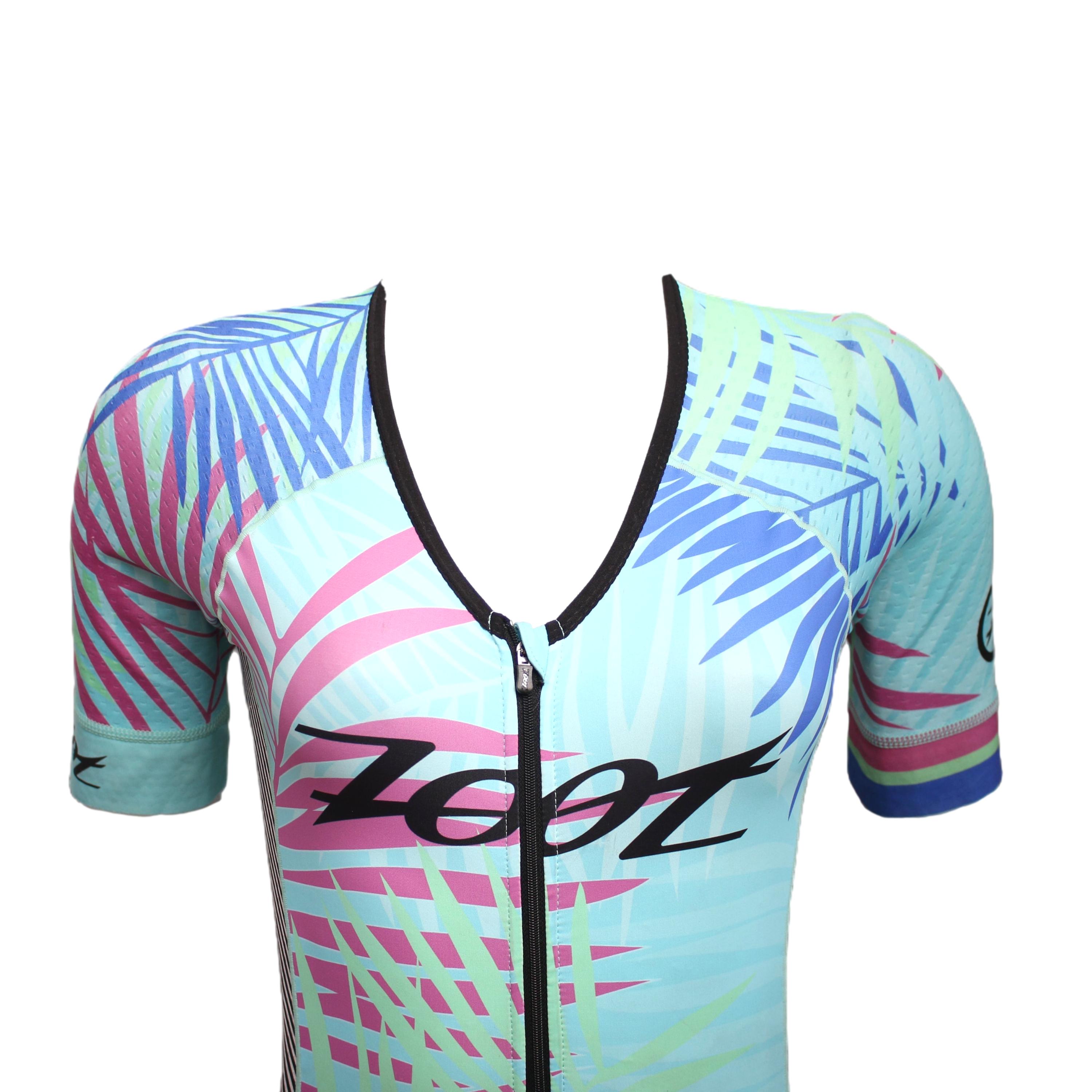 Macaquinho De Triathlon Feminino Ciclismo/Corrida Zoot Ali'i Design Kona Hawaii Verde - Tamanho P