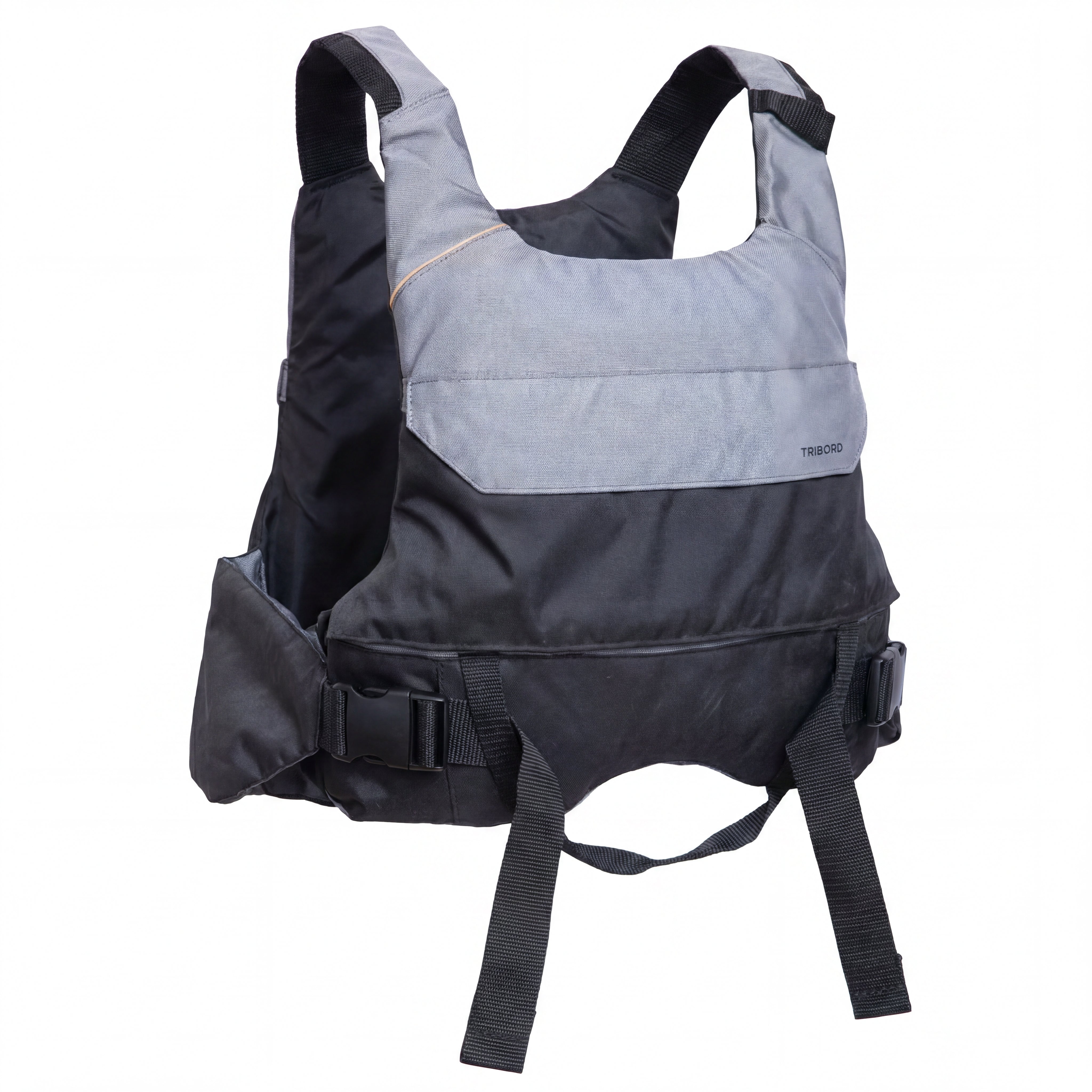 Colete Flutuabilidade Unissex Decathlon Tribord Cinza e Preto - Suporta 100 kg