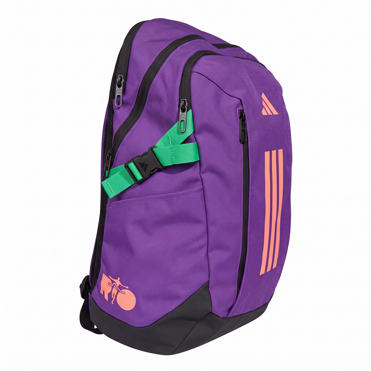 Mochila Adidas Backpack Maratona Do Rio Roxo, Laranja , Verde - Tamanho Único