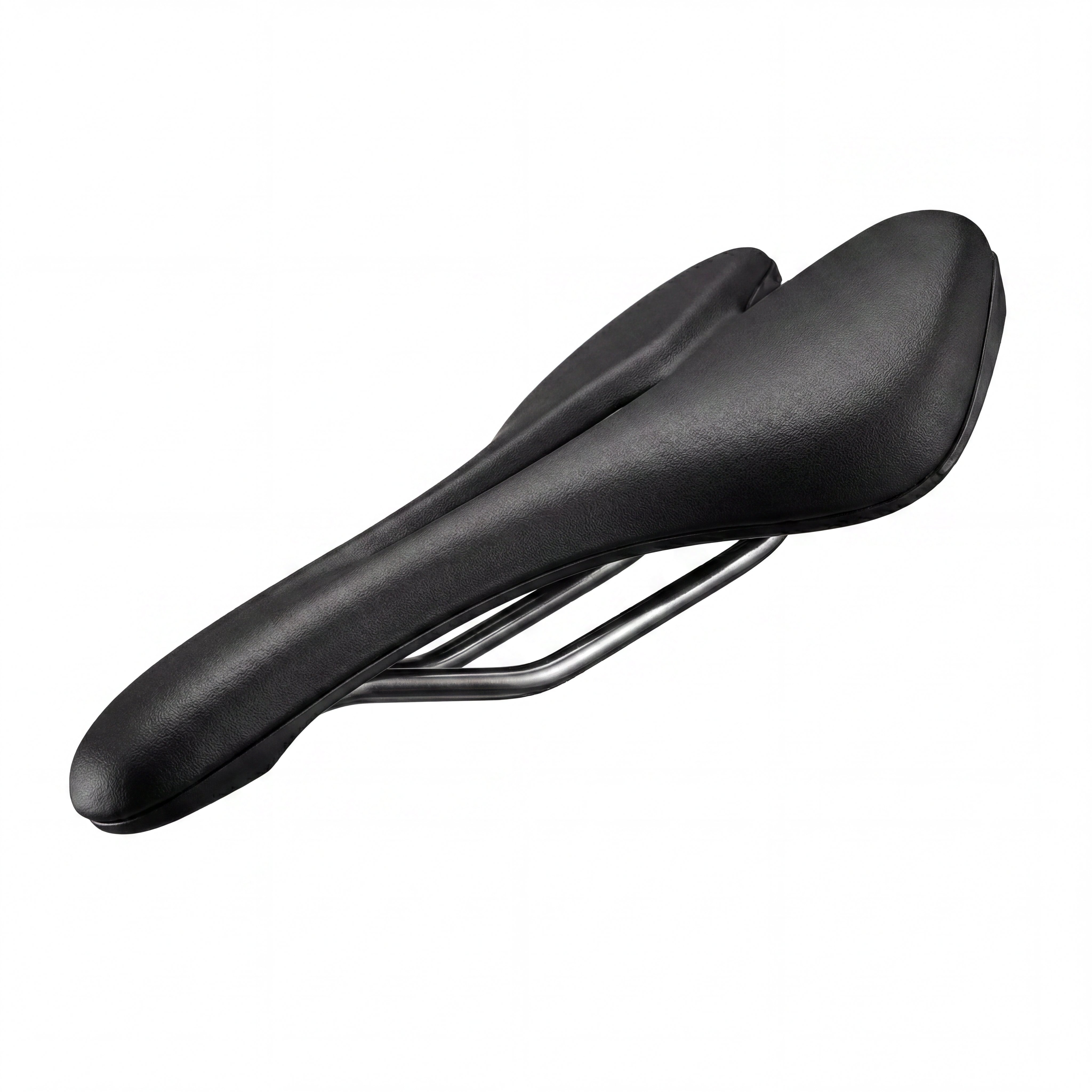 Selim de Bicicleta Com Cano Ciclismo B'TWIN Comfort / Trekking Preto - Canote 31,6mm