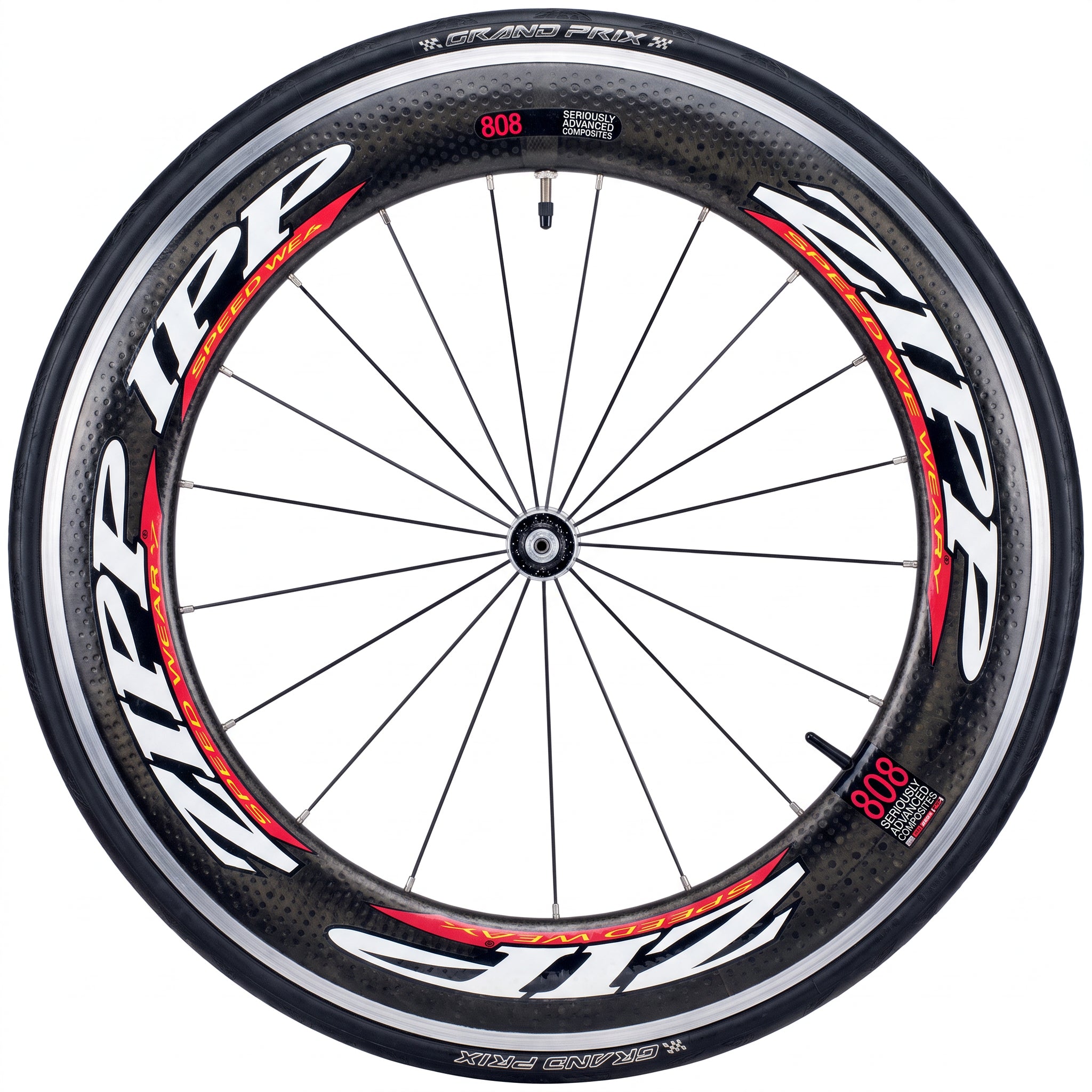 Par de Rodas Zipp 808 Tubular Speed Weaponry - Tamanho 80 mm - foto 2