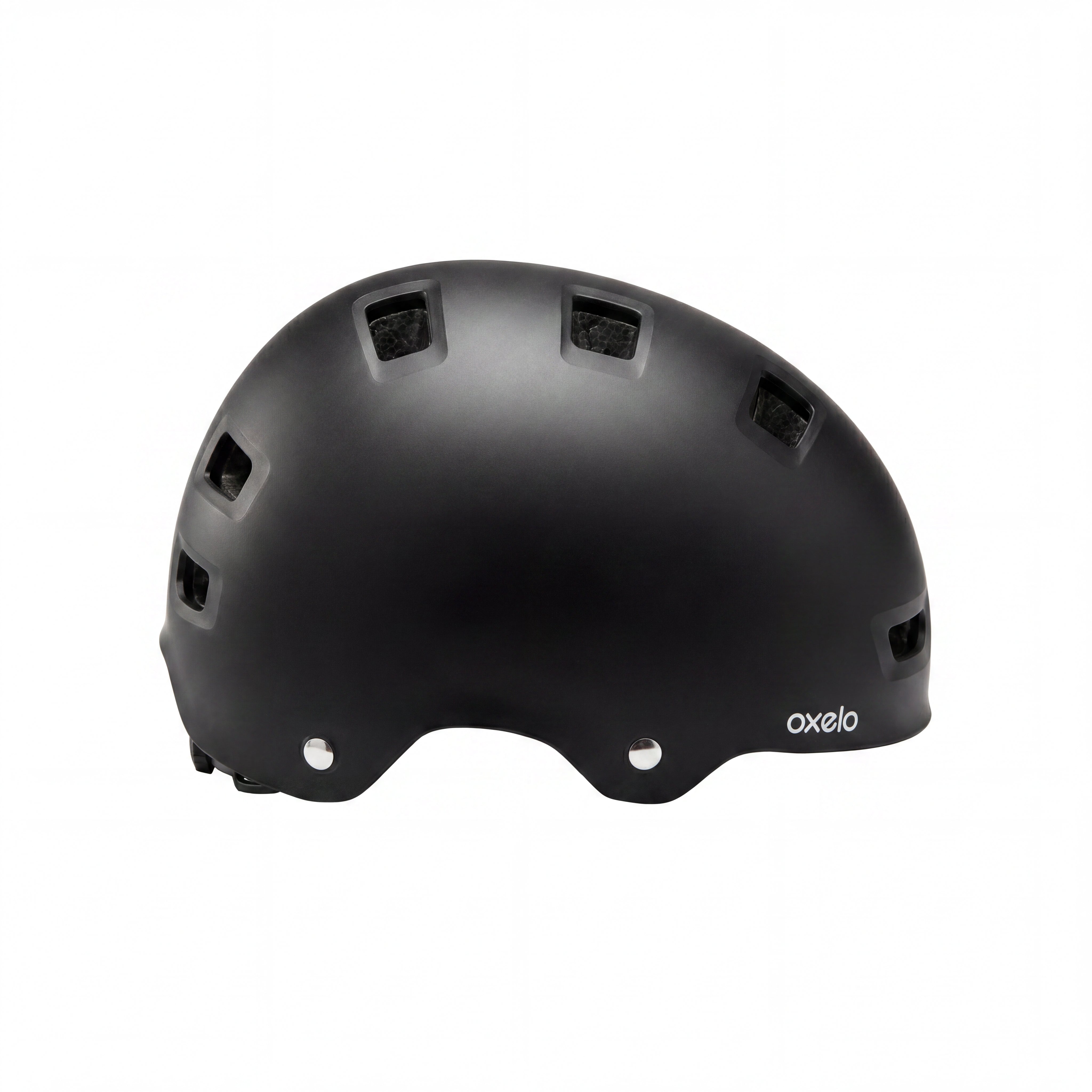 Capacete Infantil  Oxelo (Decathlon) MF 500 (DH 010) 2024 Preto e Azul 55-59 cm