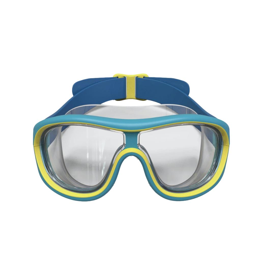 Máscara de Mergulho Infantil Nabaiji Decathlon 2023 Azul e Amarelo