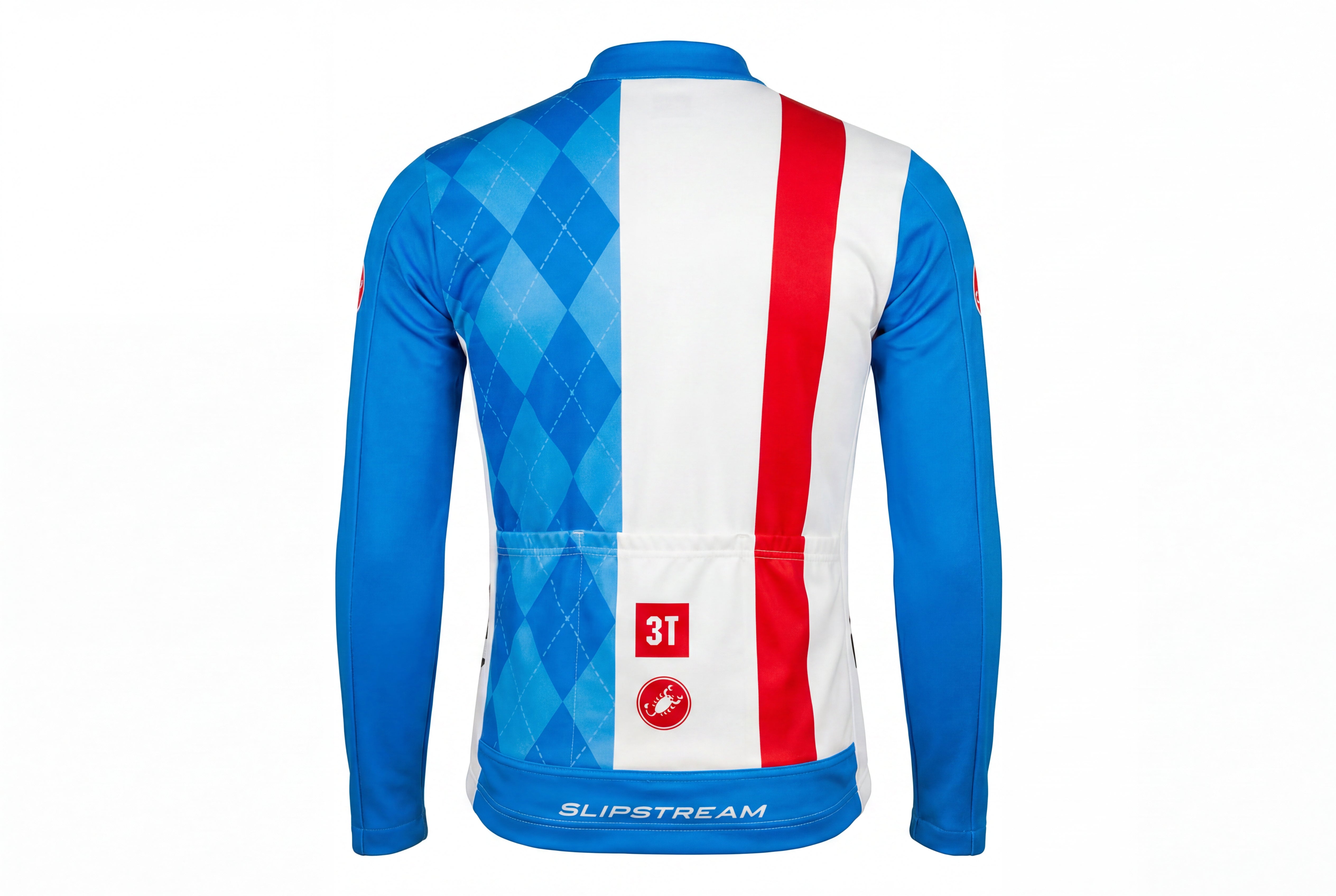 Jersey Castelli Rosso Corsa Branco E Azul - Tamanho M