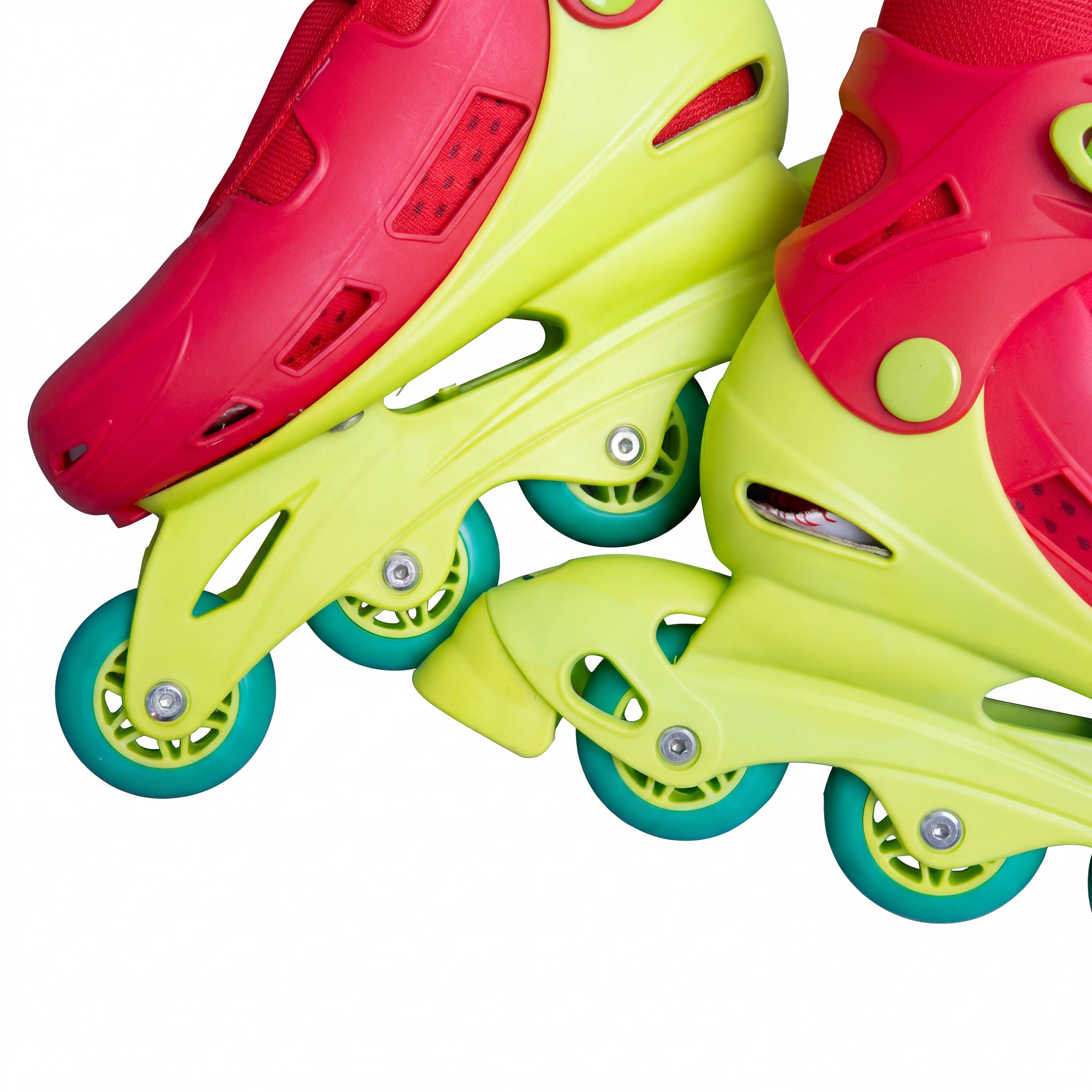 Patins Unissex Patinação Decathlon Magali Amarelo Rosa e Verde ND
