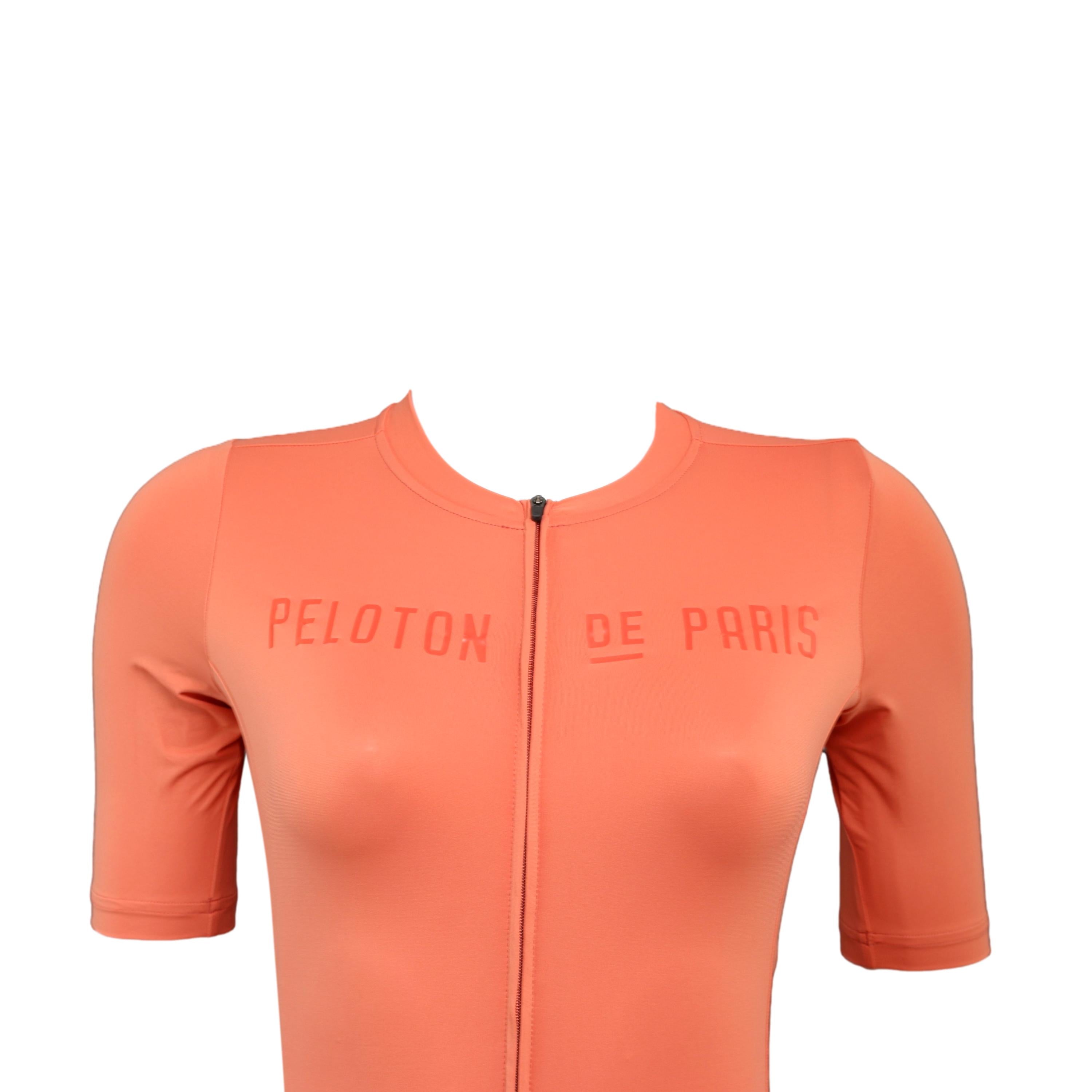 Jersey Feminina Peloton De Paris Rosewood Laranja - Tamanho XXS