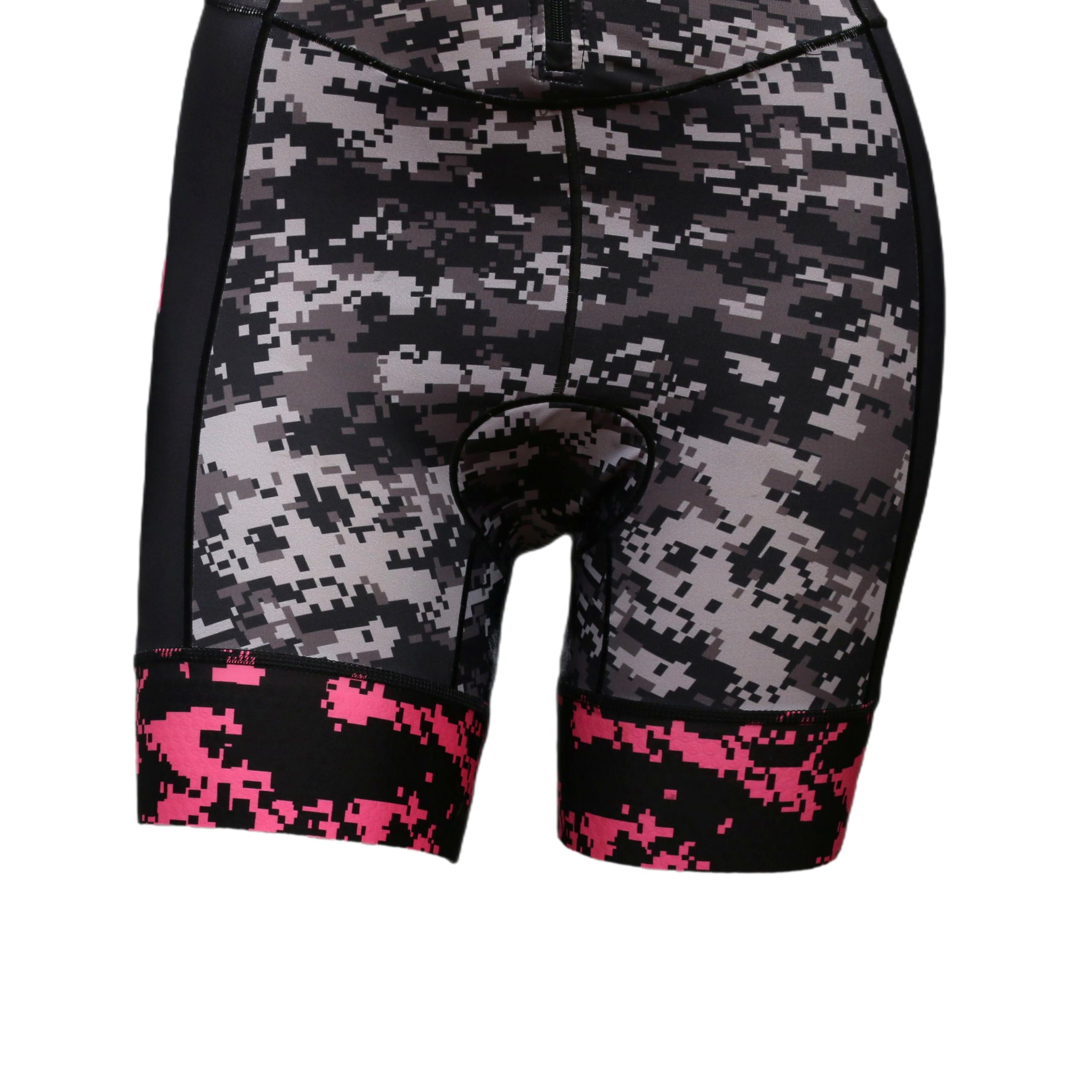 Macaquinho De Triathlon Feminino Ciclismo Zoot Tri LTD Preto e Rosa - Tamanho P