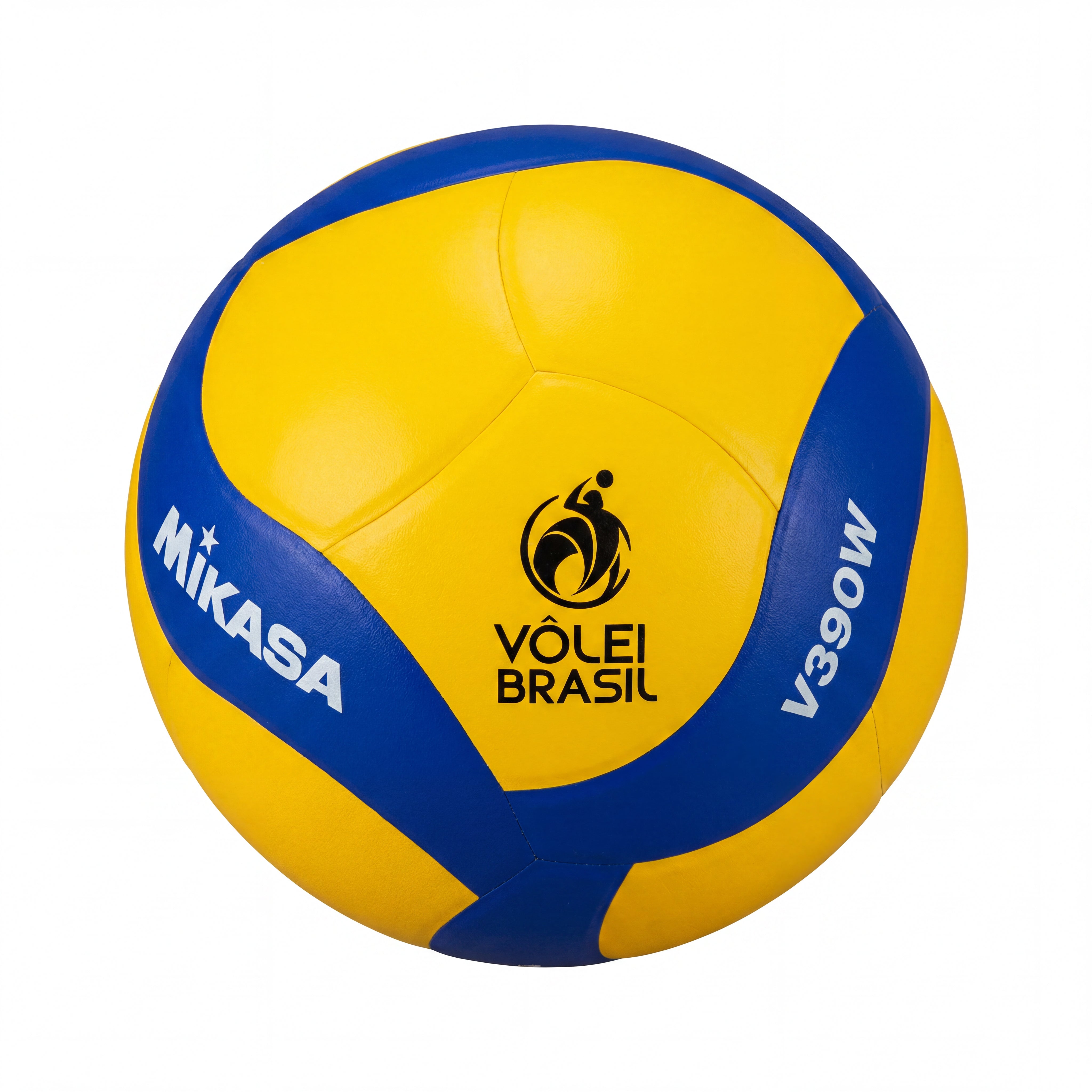 Bola Unissex Vôlei Mikasa V390W Amarelo e Azul - Tamanho Único