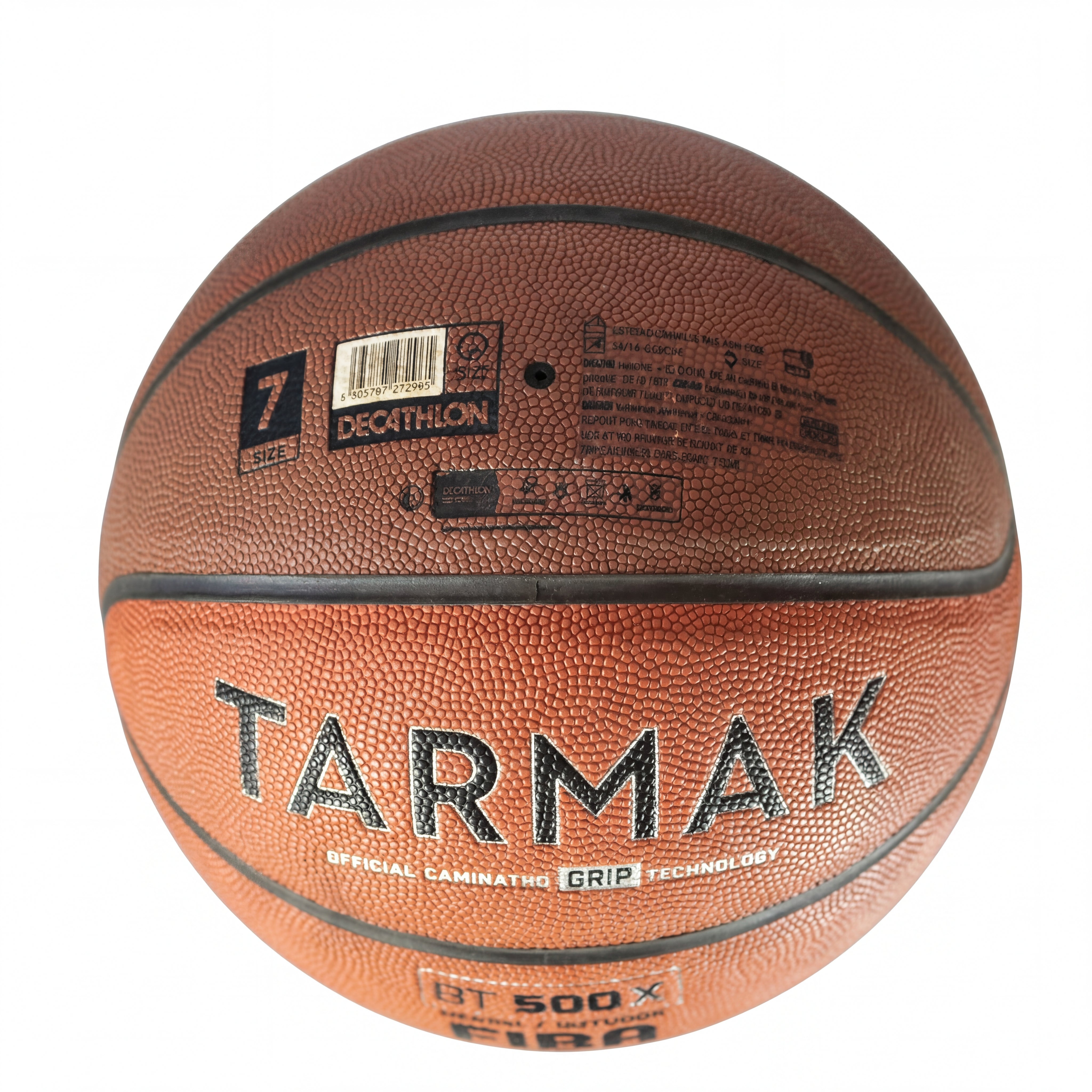 Bola Basquete Tarmak BT 500X Marrom - Tamanho Único