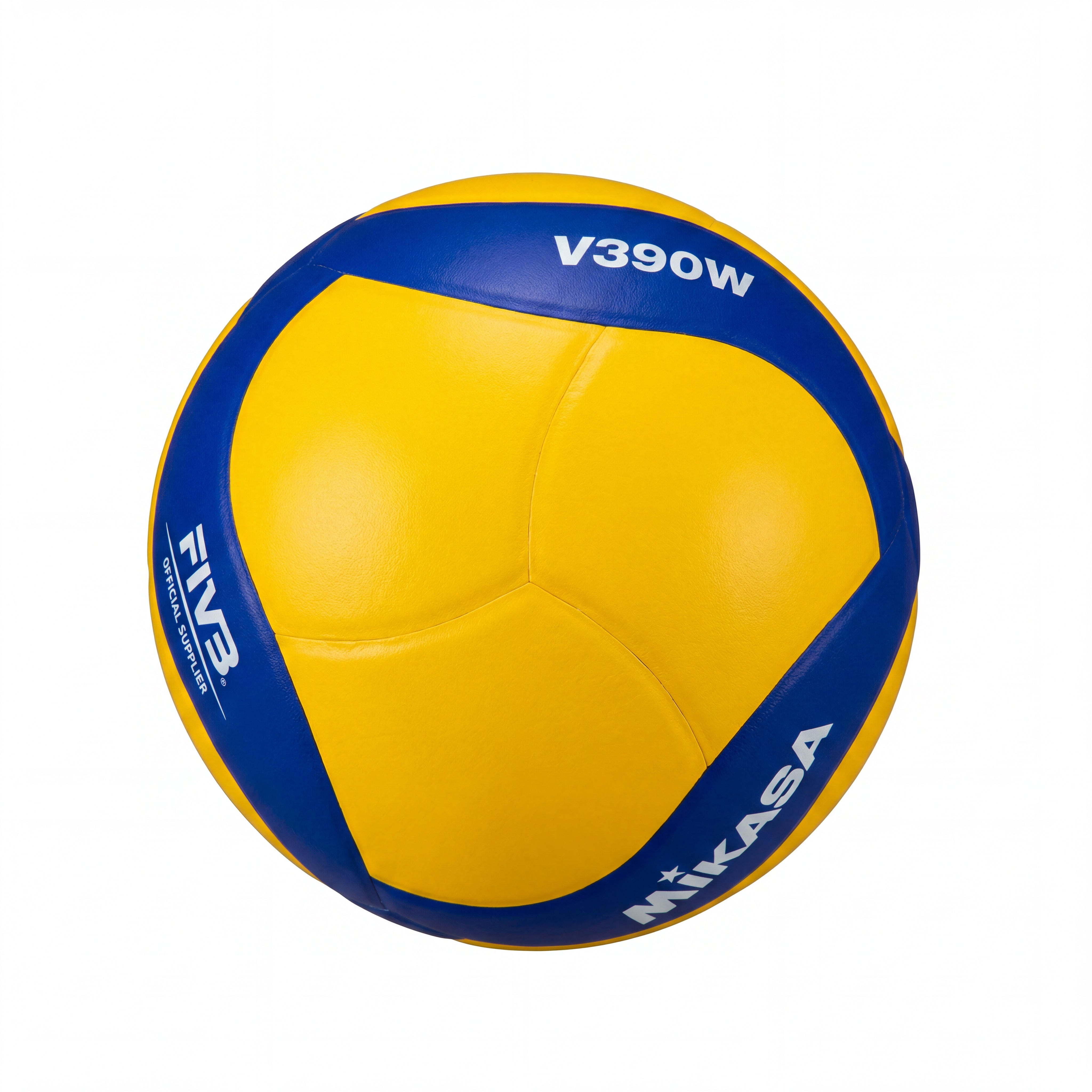 Bola Unissex Vôlei Mikasa V390W Amarelo e Azul - Tamanho Único