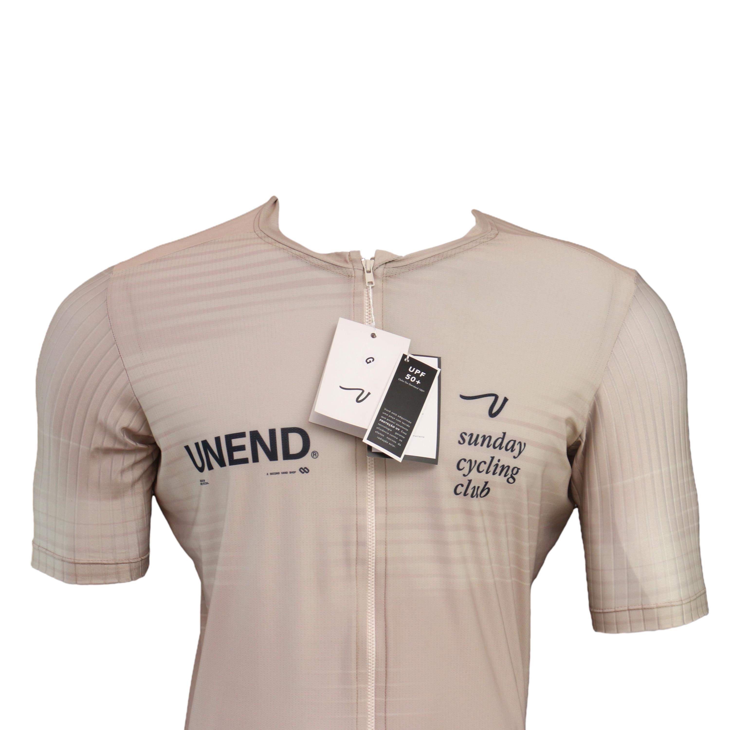 Jersey Masculina UNEND x Session Volta Sunday Cycling Club Bege