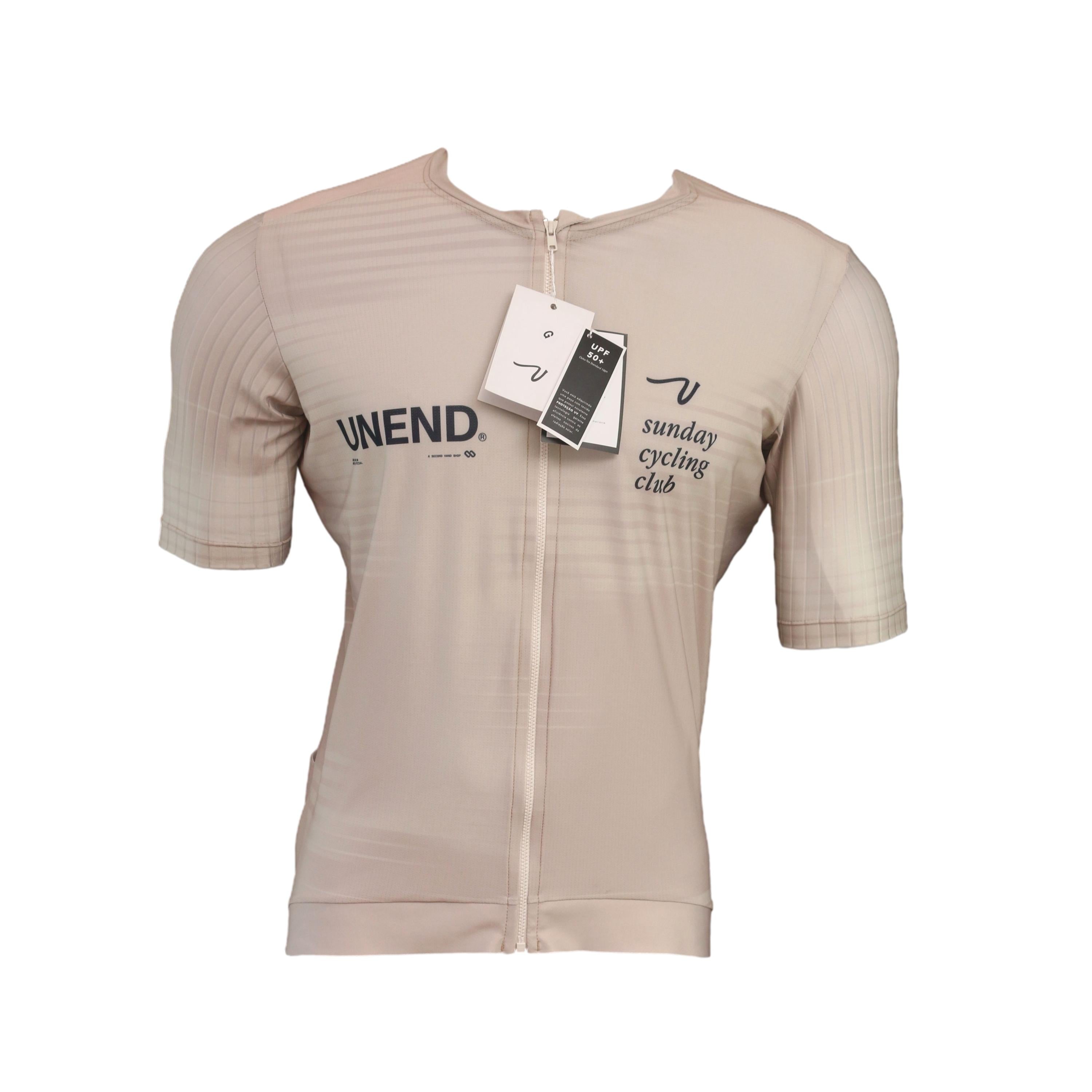 Jersey Masculina UNEND x Session Volta Sunday Cycling Club Bege