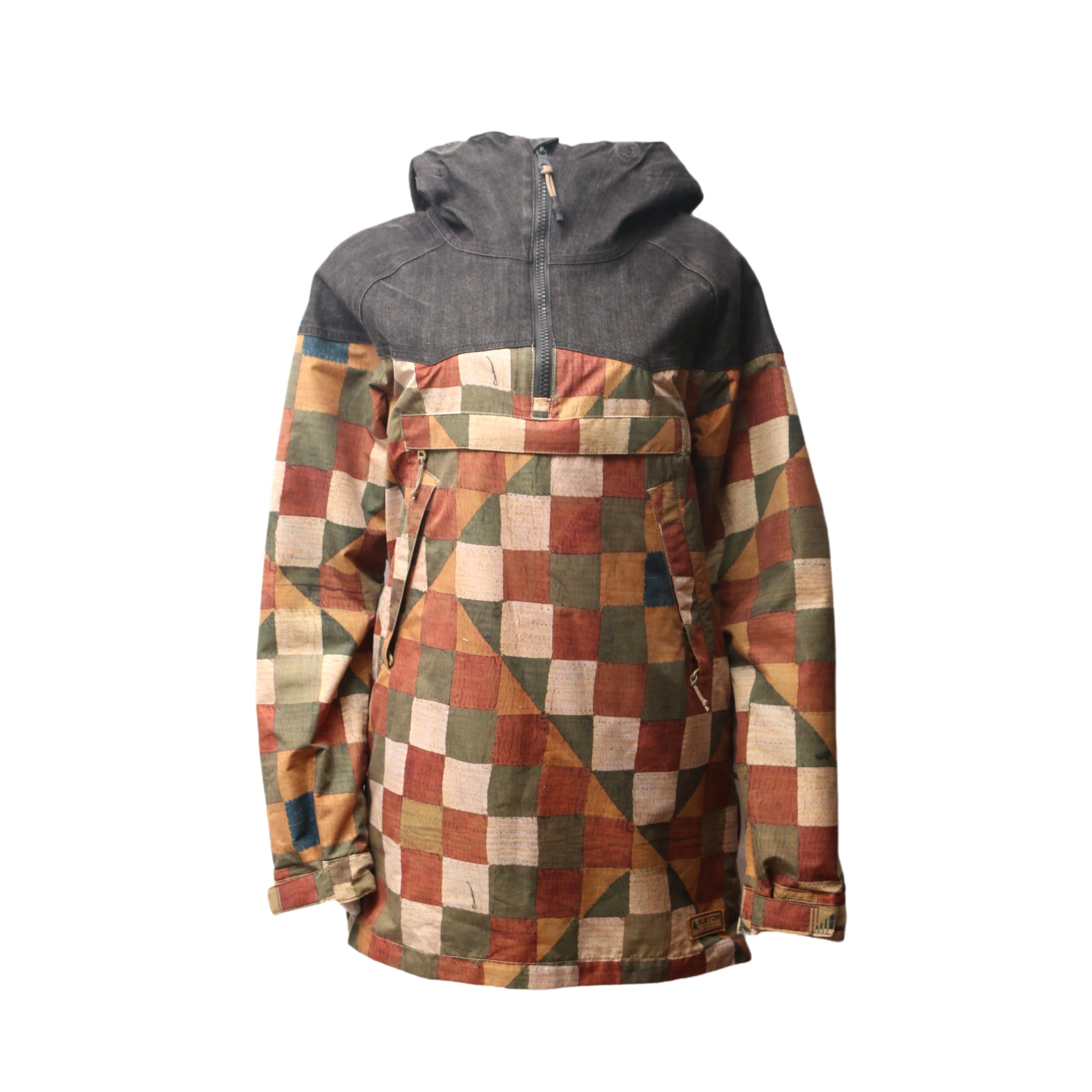 Casaco Masculino Snowboard Burton Analog Xadrez Patchwork	Multicolor - Tamanho XS