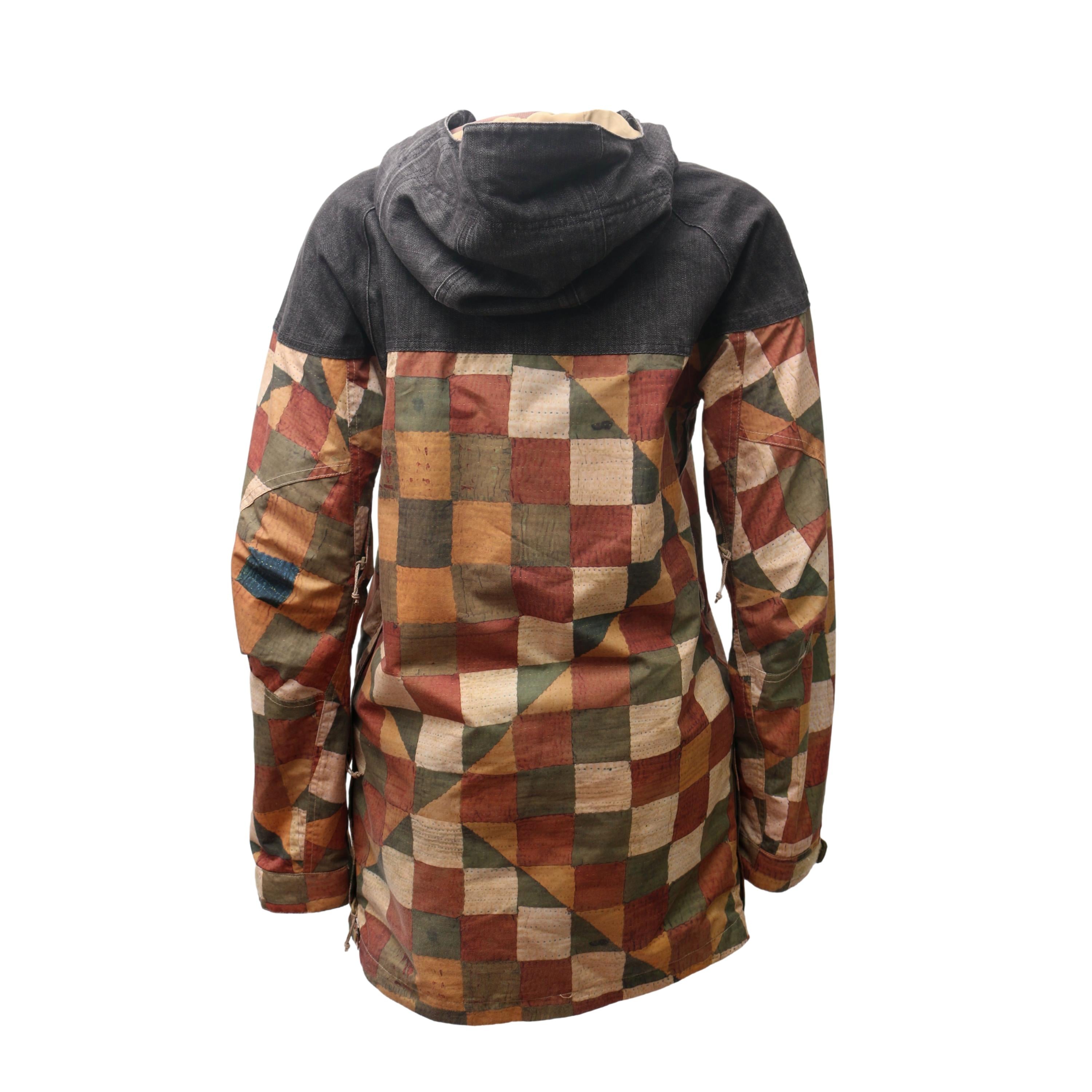 Casaco Masculino Snowboard Burton Analog Xadrez Patchwork	Multicolor - Tamanho XS