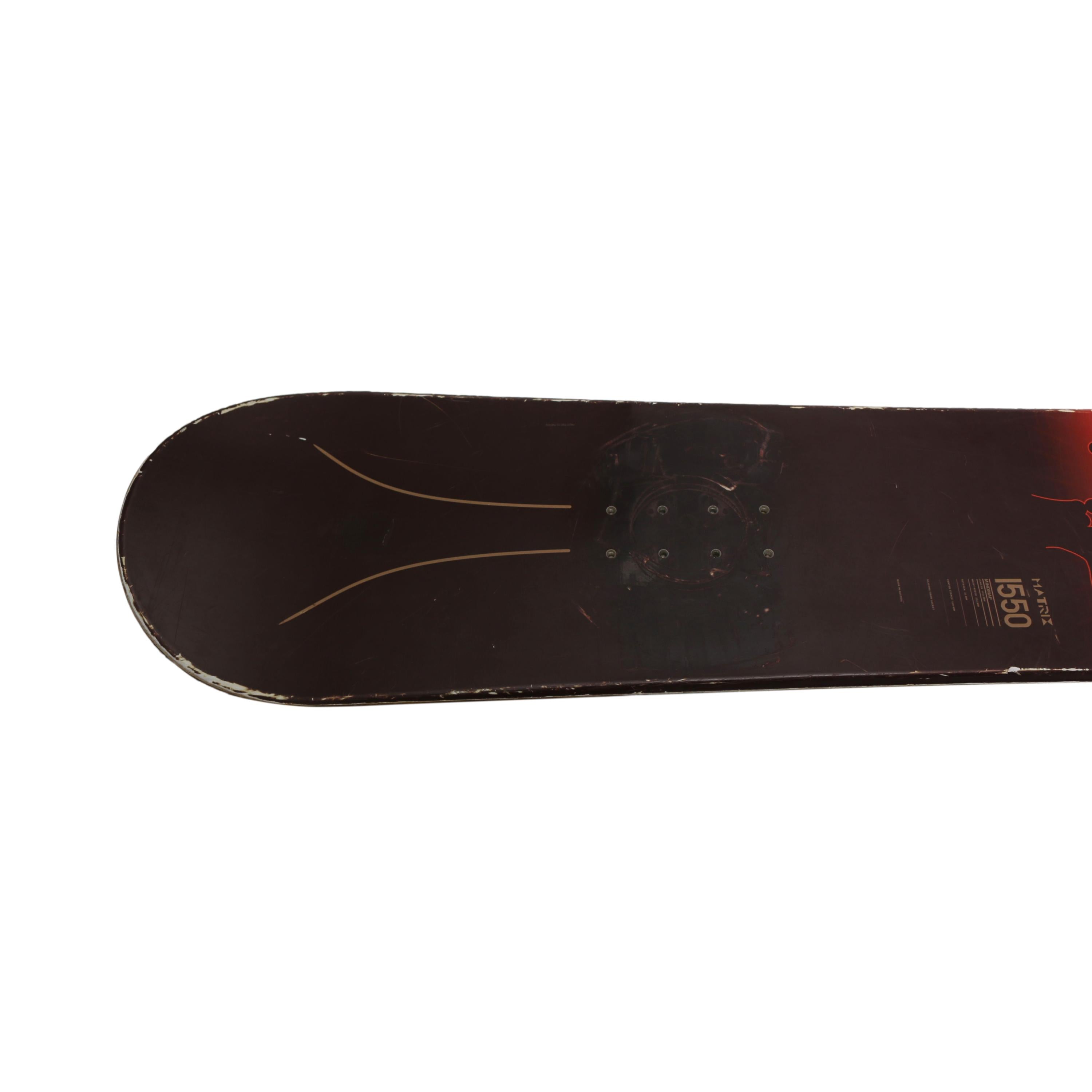 Prancha Snowboard Head Matrix 1550 Mindmap Preto e Vermelho - Tamanho 155 CM