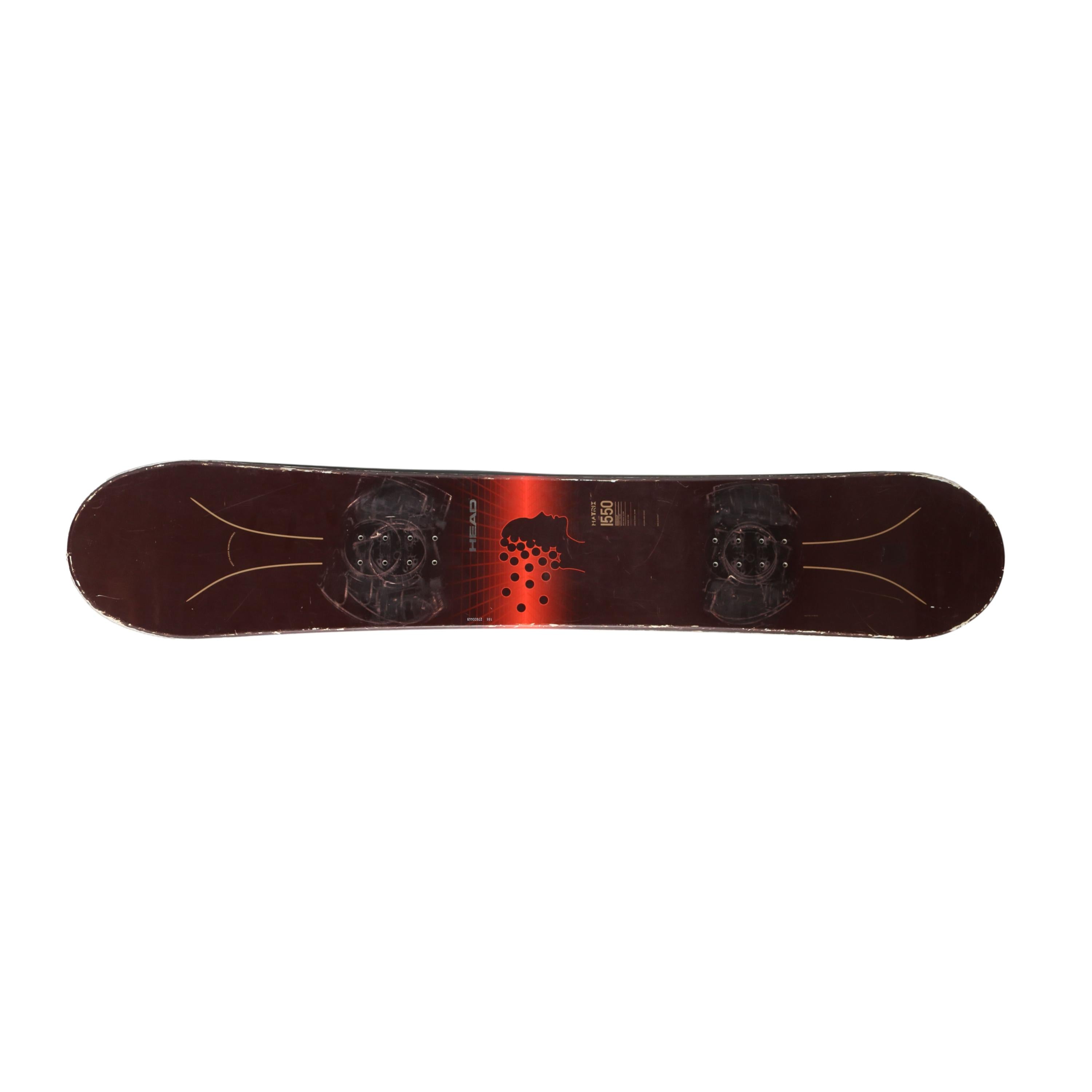 Prancha Snowboard Head Matrix 1550 Mindmap Preto e Vermelho - Tamanho 155 CM