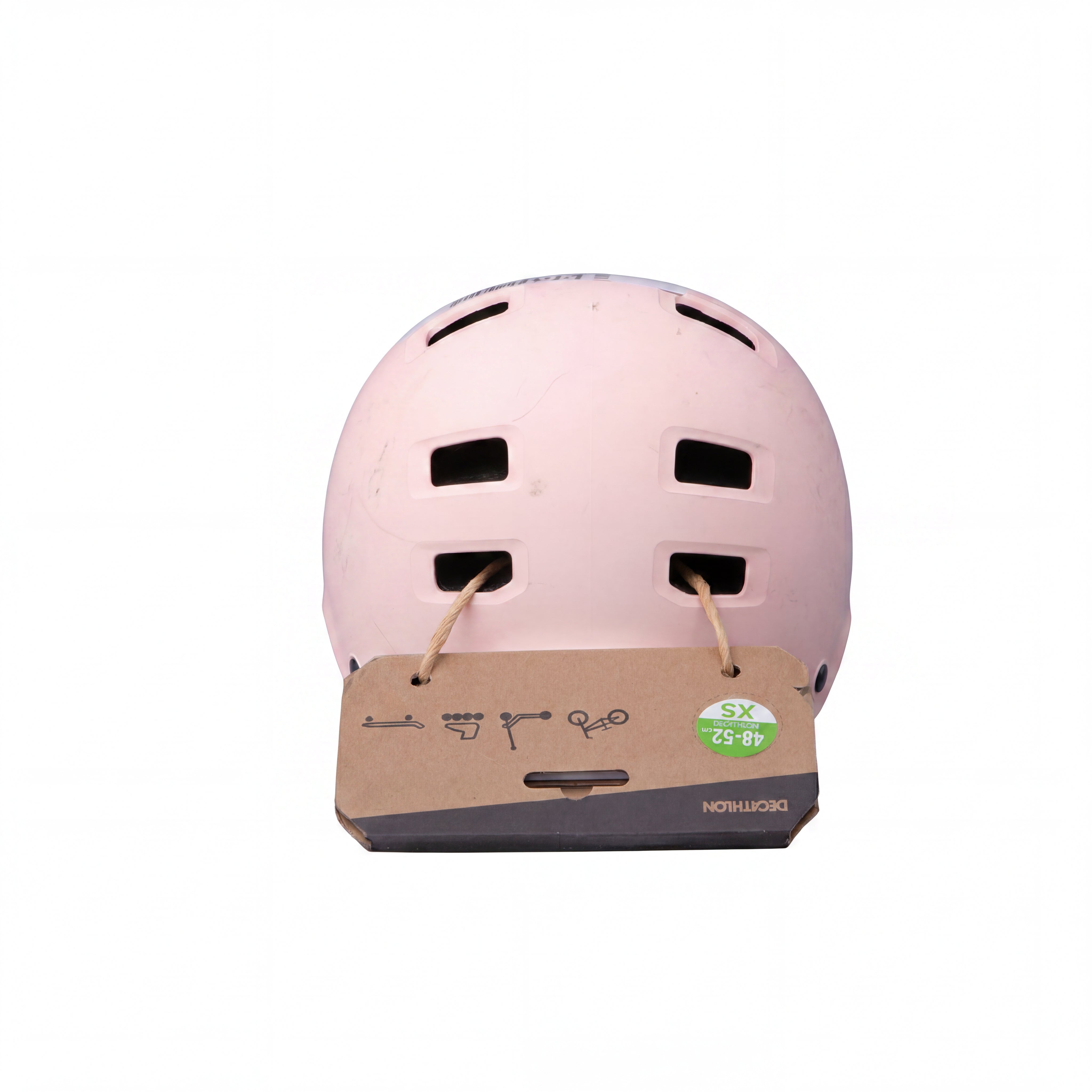 Capacete Infantil Diversos Oxelo (Decathlon) MF 500 (DH 010) Rosa Claro - XS (48-52 cm)