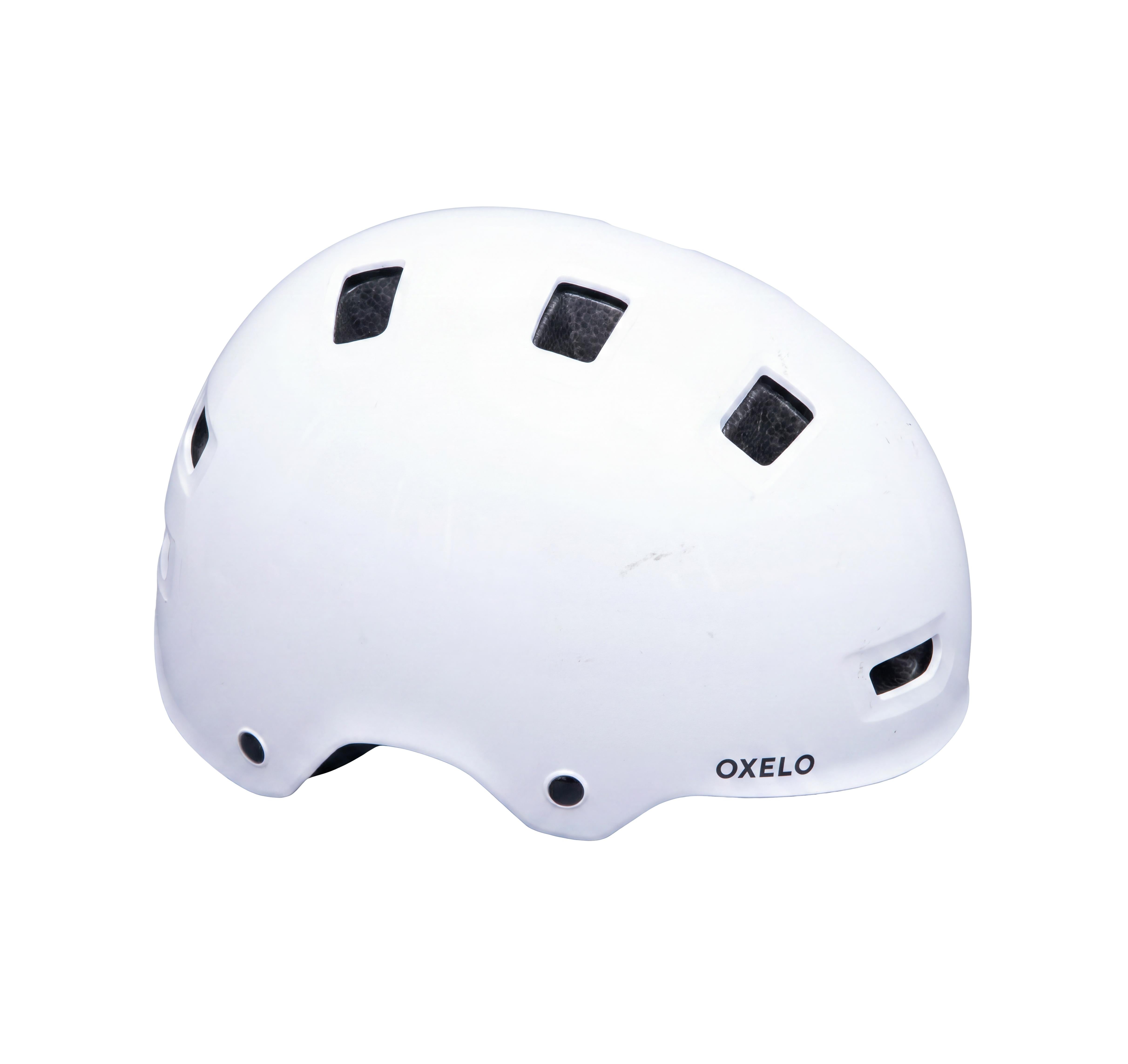 Capacete Unissex Oxelo (Decathlon) MF 500 (DH 010) Branco - Tamanho M (55-59 cm)