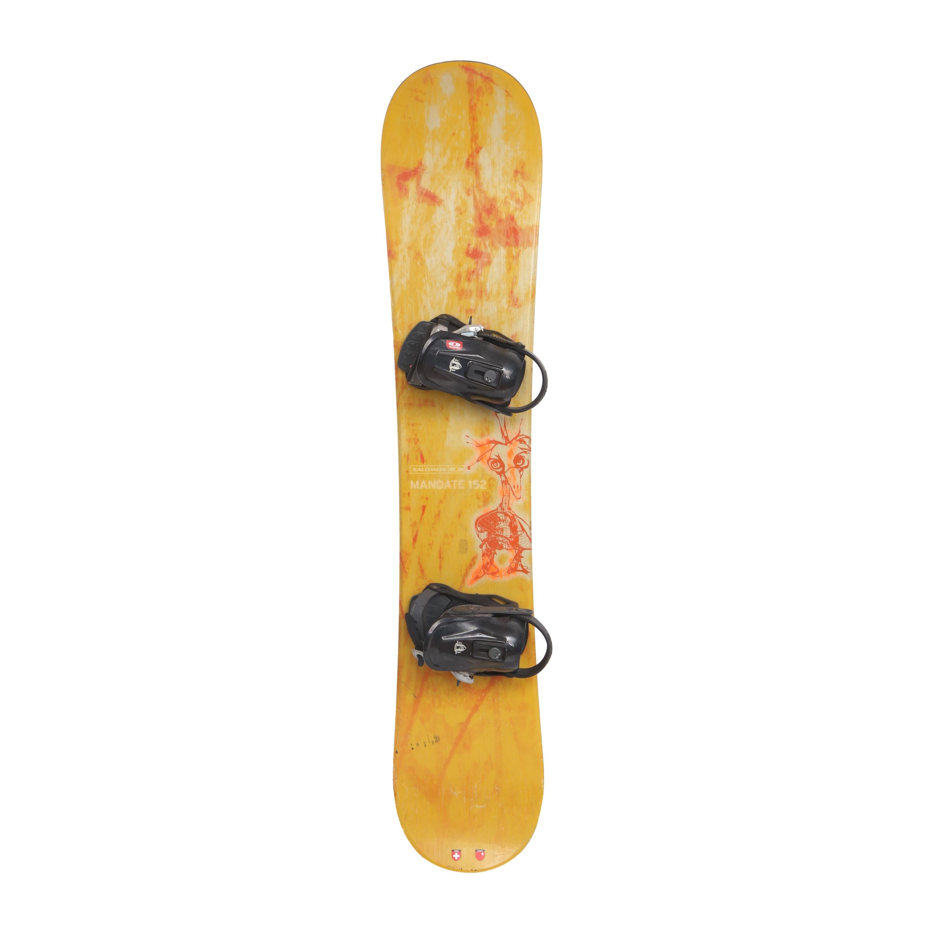 Prancha Unissex Snowboard Salomon Mandate 152 Amarela - Tamanho 150cm