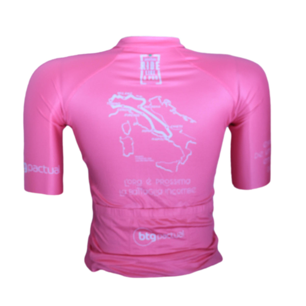 Jersey Feminina Suarez Giro D' Italia Ride Like a Pro Rosa e Branco - Tamanho XS